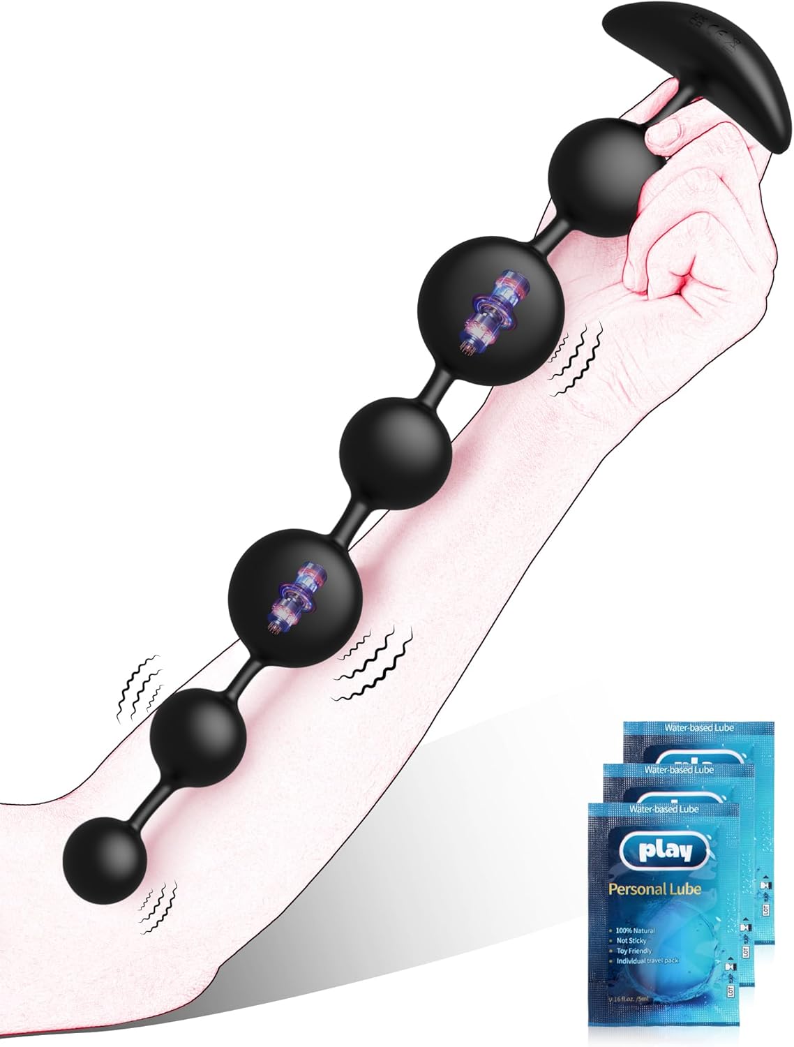DeepSpiral Extra - Long Vibrating Anal Beads - Vixen | Nova Network