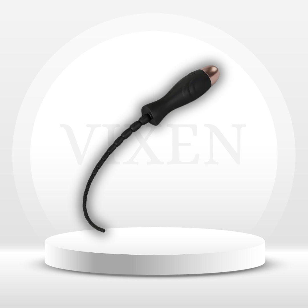 DeepThread Vibrating Penis Plug Urethral Sounding Rod with 10 Modes - Vixen Adult Playroom