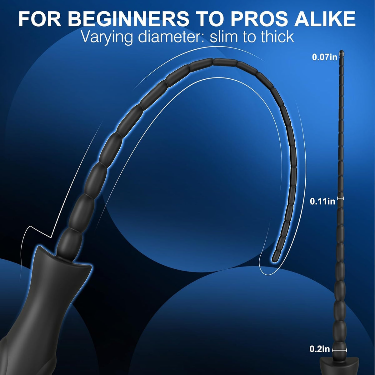 DeepThread Vibrating Penis Plug Urethral Sounding Rod with 10 Modes - Vixen Adult Playroom