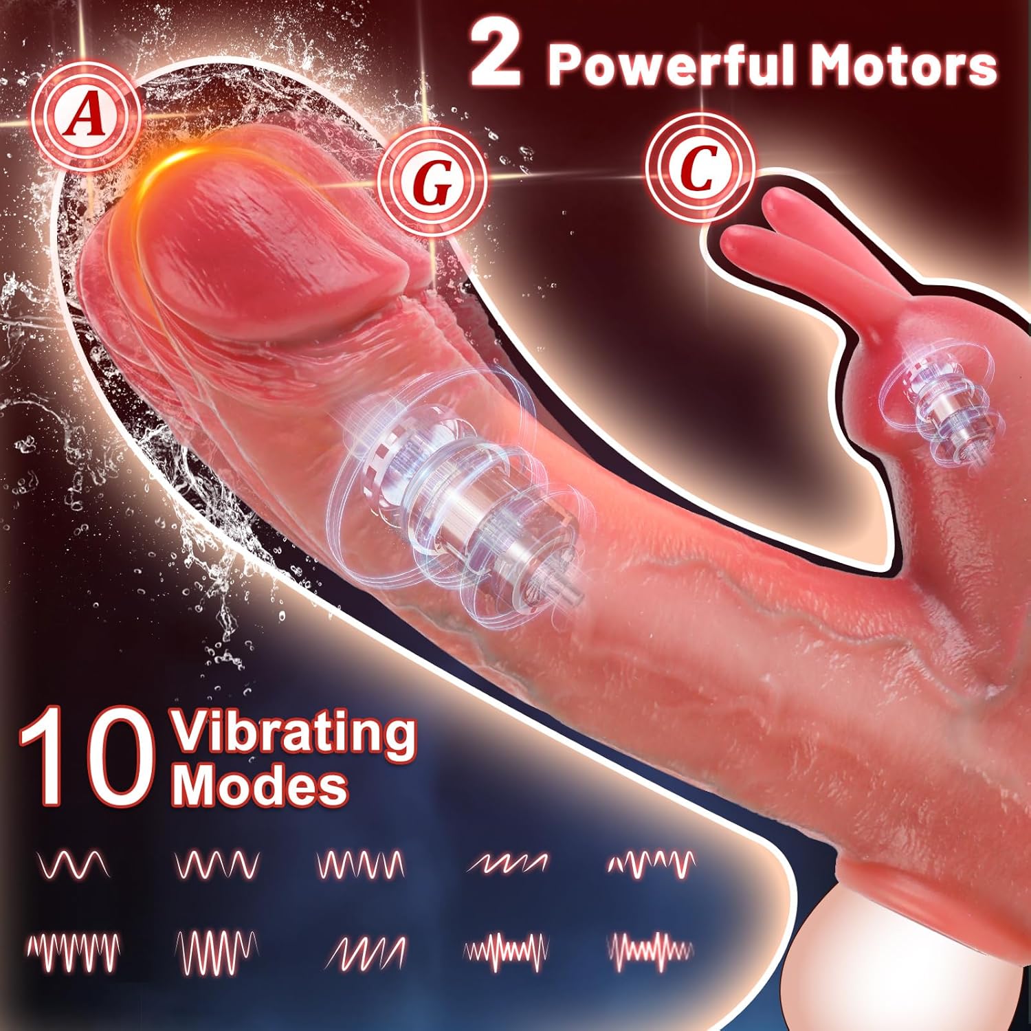 DeepThrust Rabbit Penis Sleeve Extender - Vixen | Nova Network