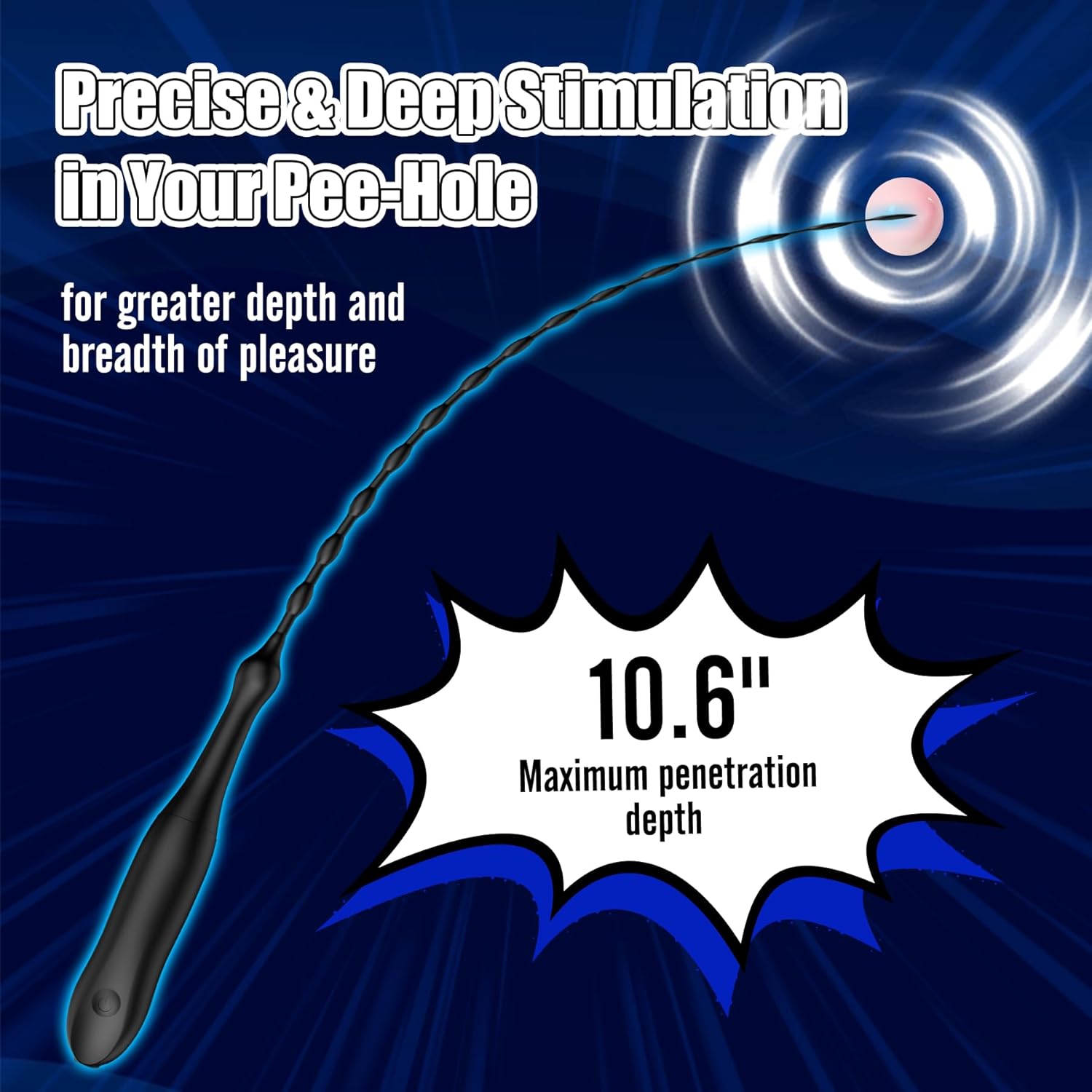 DeepVibe Vibrating Deep Stimulation Penis Plug - Vixen | Nova Network