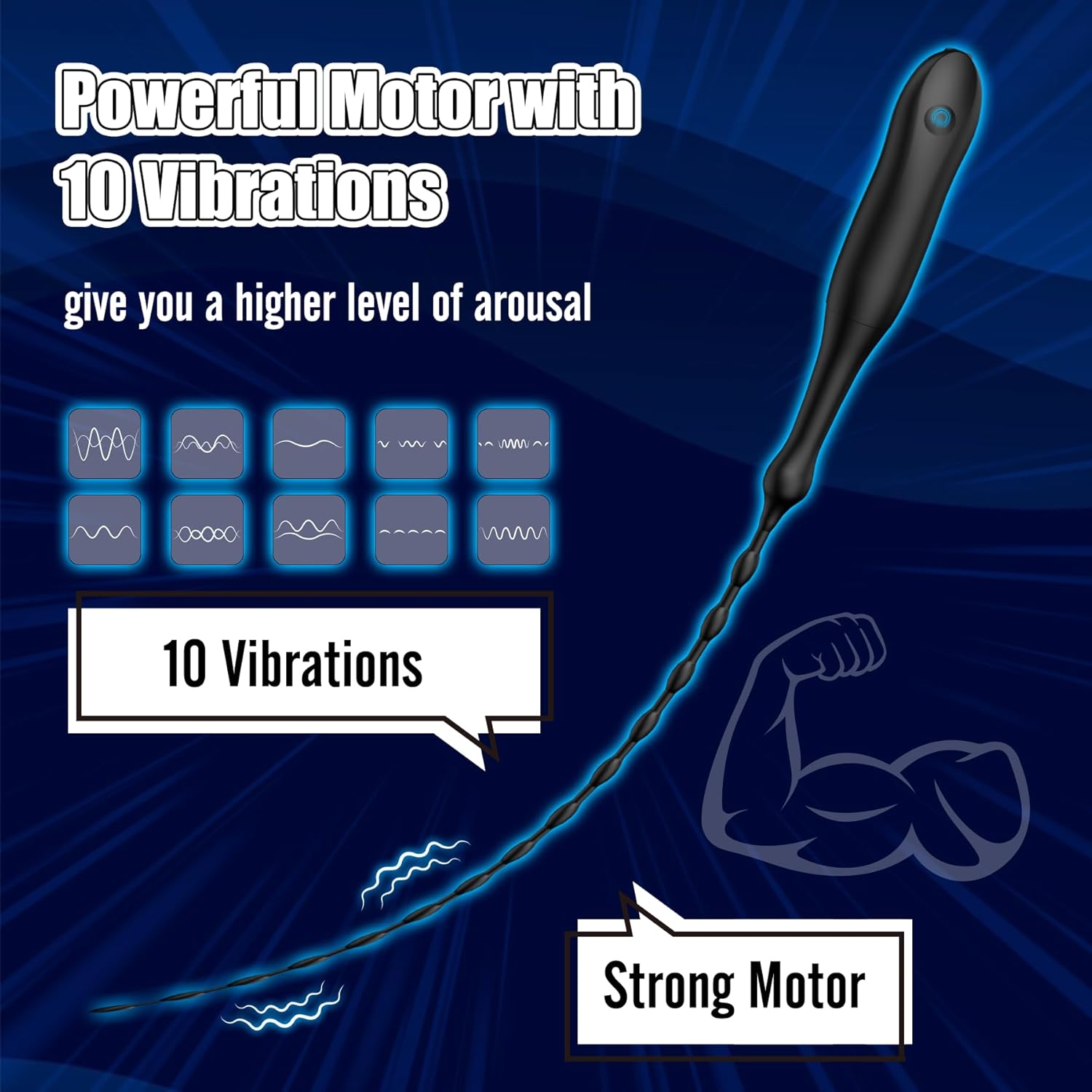 DeepVibe Vibrating Deep Stimulation Penis Plug - Vixen | Nova Network