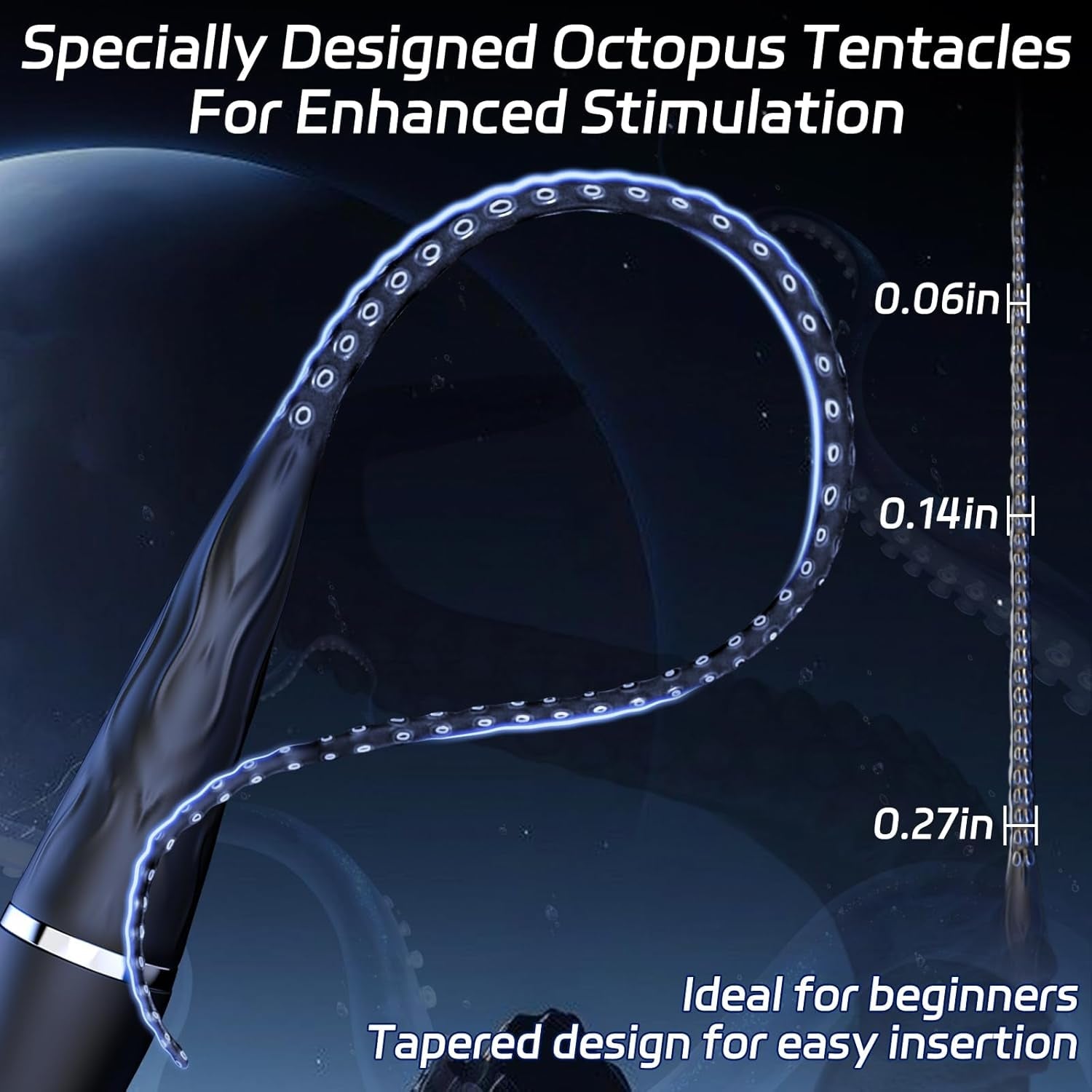 DeepWave Octopus Tentacle Urethral vibrator - Vixen | Nova Network