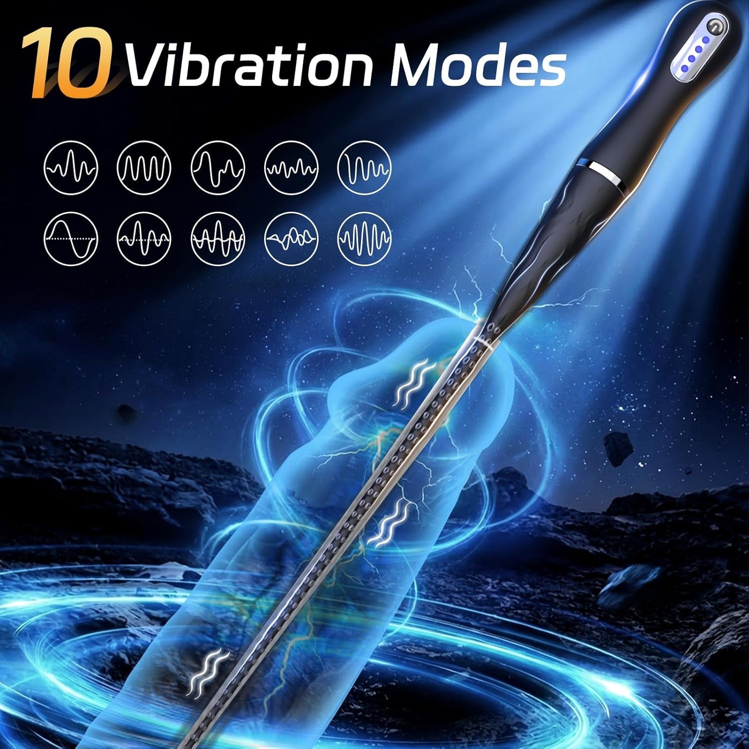 DeepWave Octopus Tentacle Urethral vibrator - Vixen | Nova Network