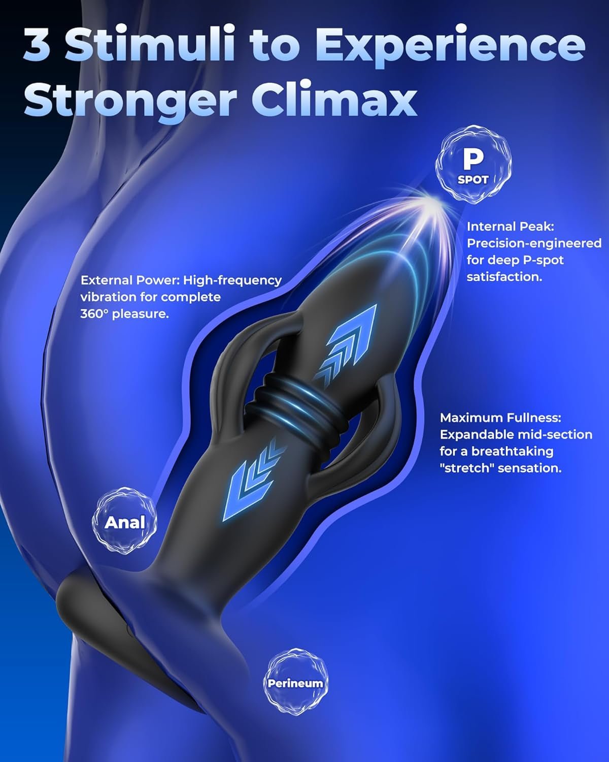 DeepWing AI App - Control Expanding Prostate Massager - Vixen | Nova Network