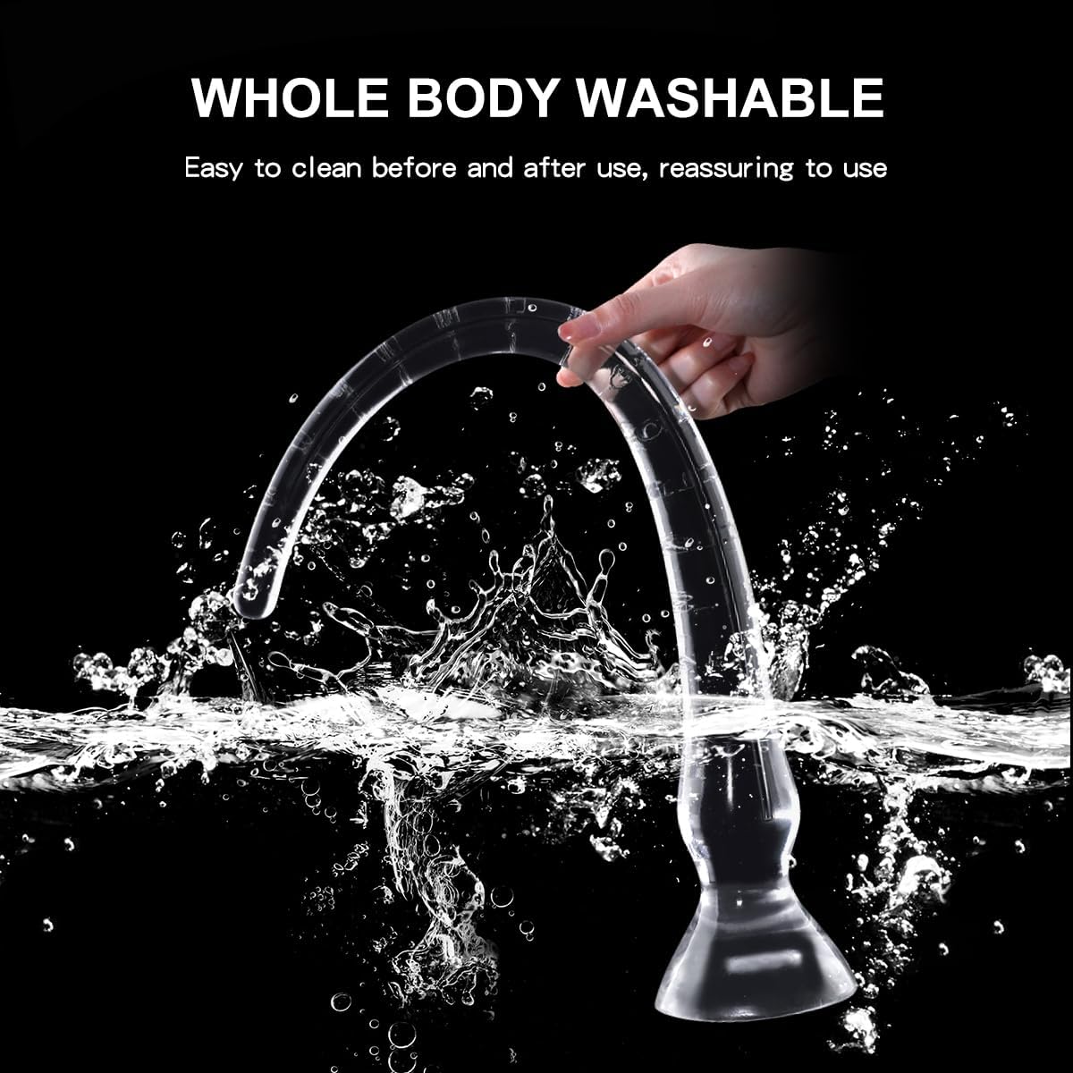 DepthMark 20" Clear G - Spot Dildo - Vixen | Nova Network