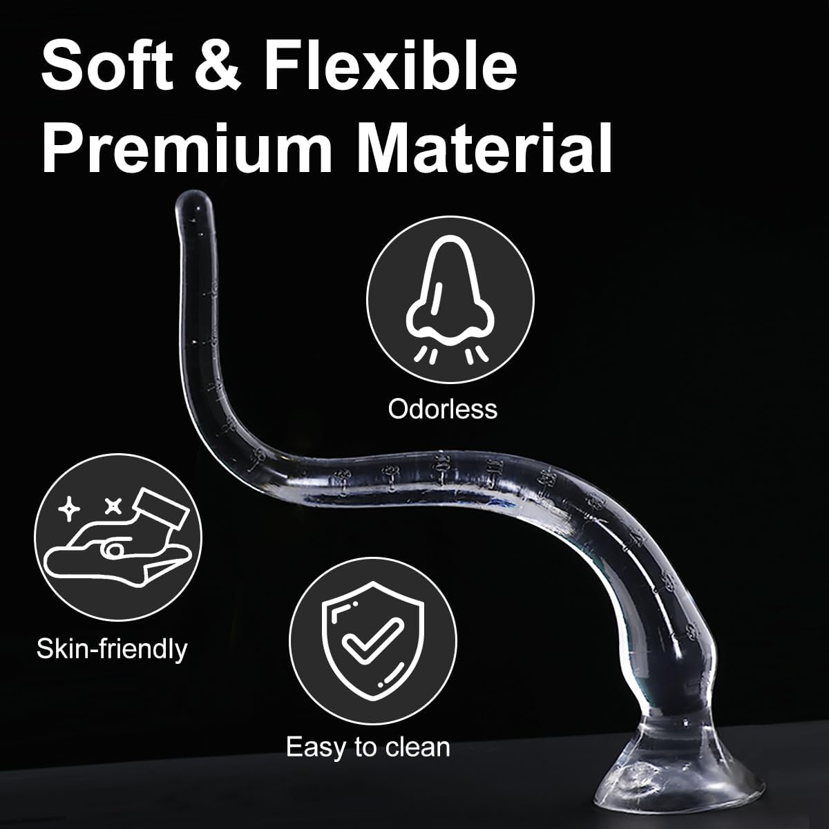 DepthMark 20" Clear G - Spot Dildo - Vixen | Nova Network