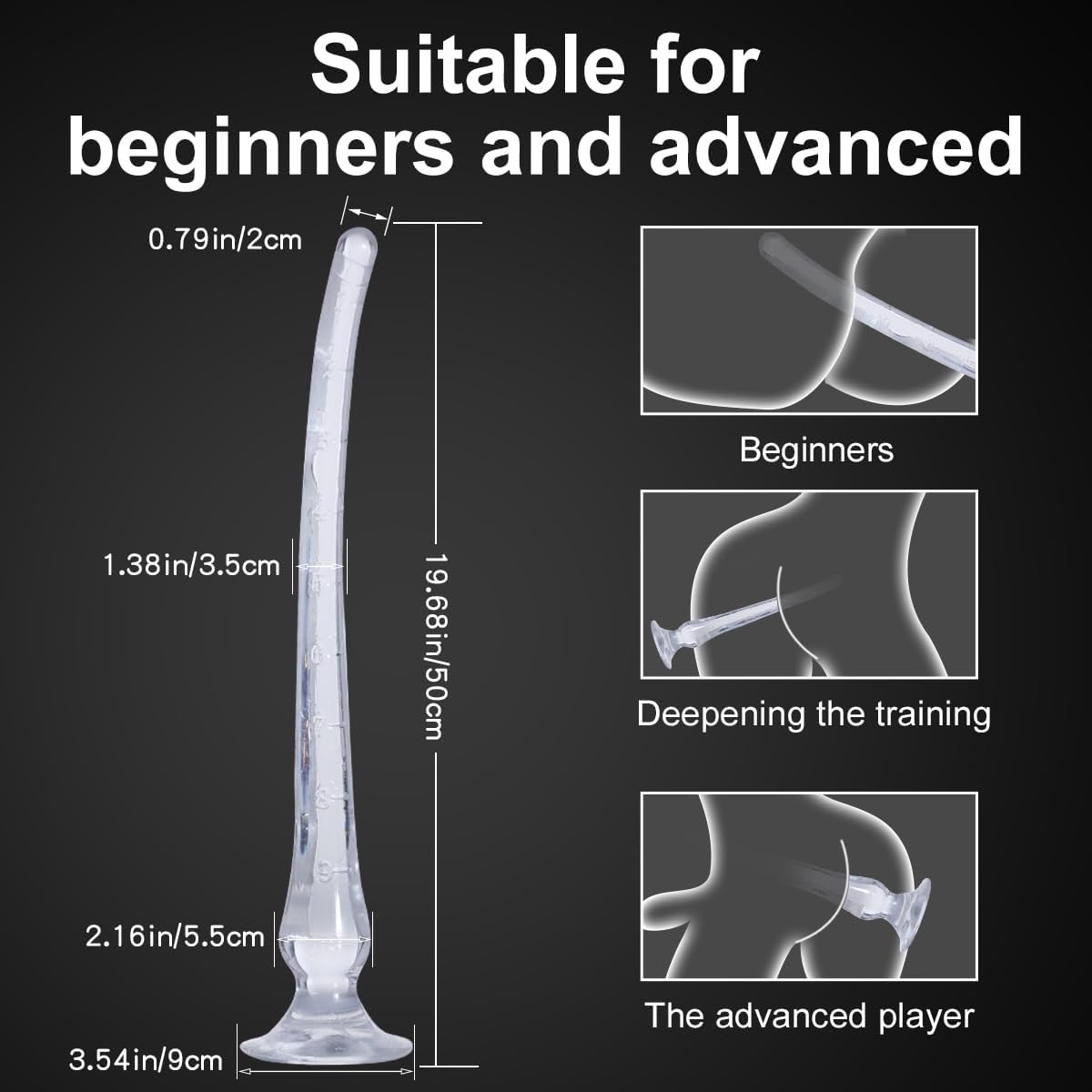 DepthMark 20" Clear G - Spot Dildo - Vixen | Nova Network