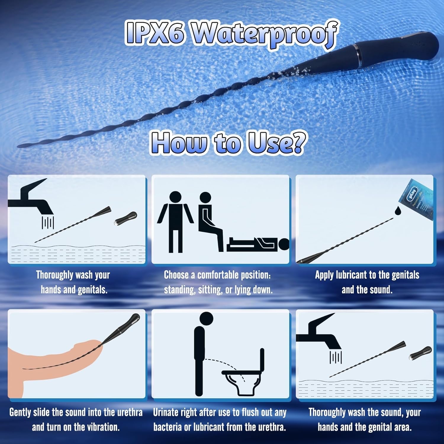 DepthSync Urethral Vibe Pro Male Plug - Vixen | Nova Network