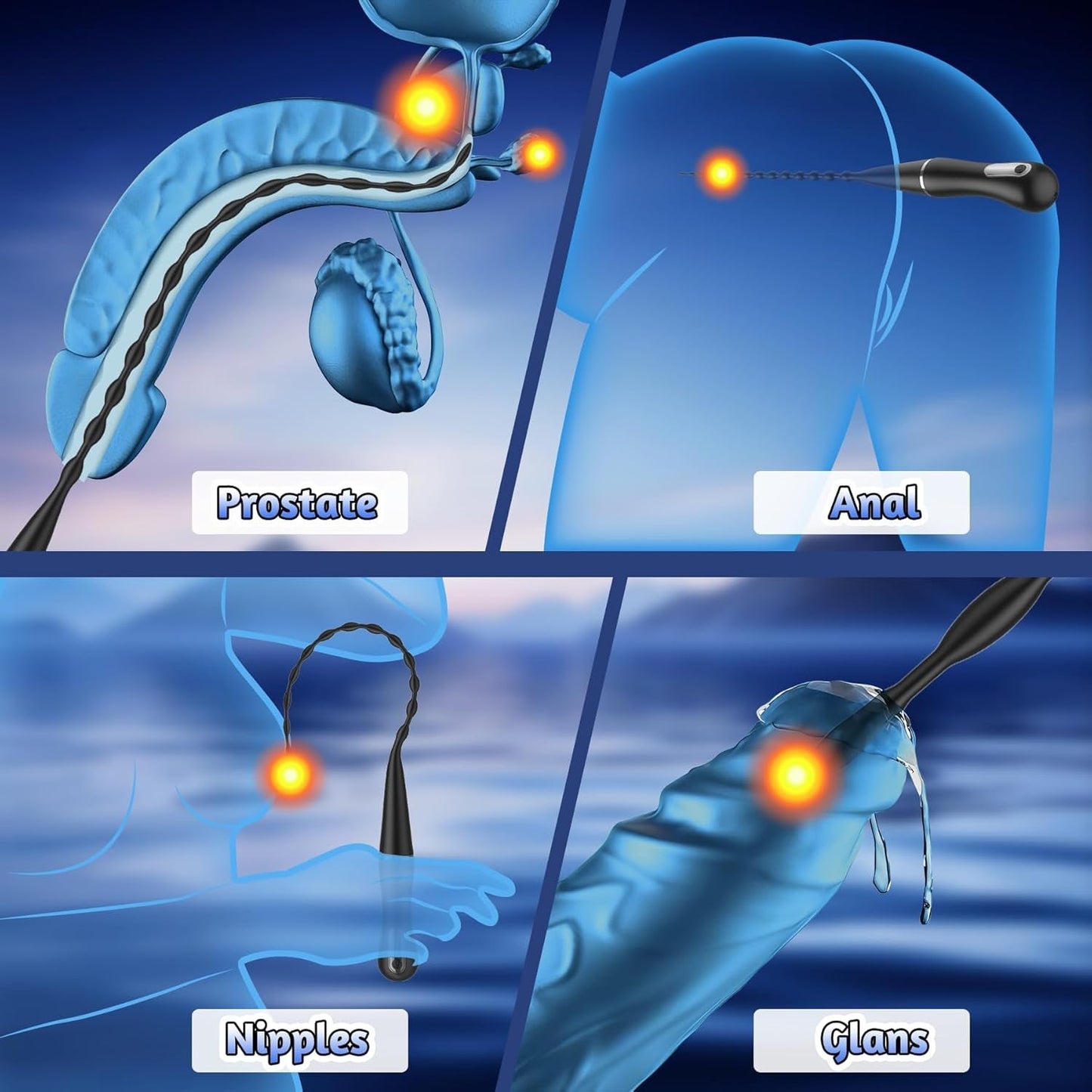 DepthSync Urethral Vibe Pro Male Plug - Vixen | Nova Network