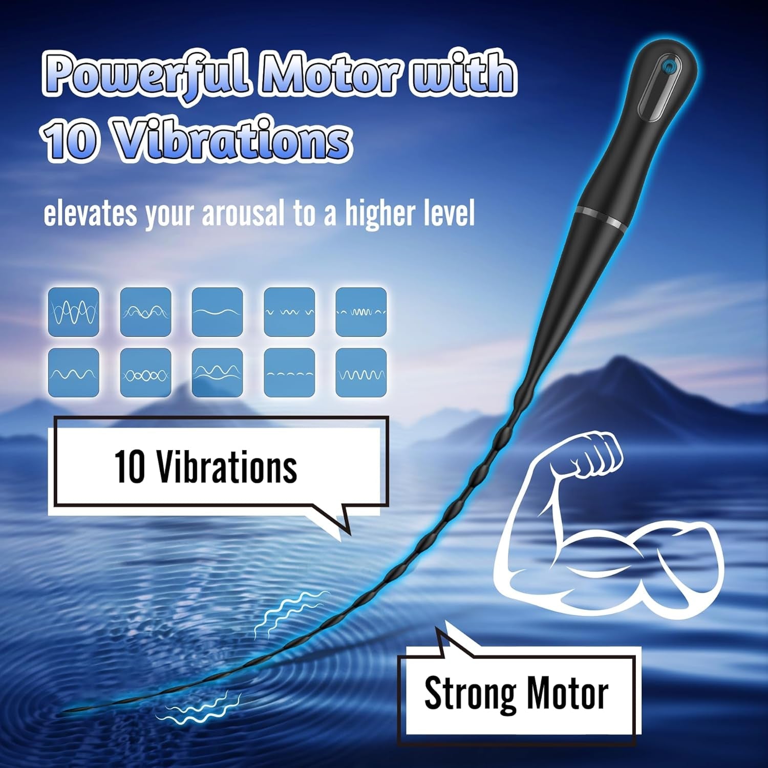 DepthSync Urethral Vibe Pro Male Plug - Vixen | Nova Network