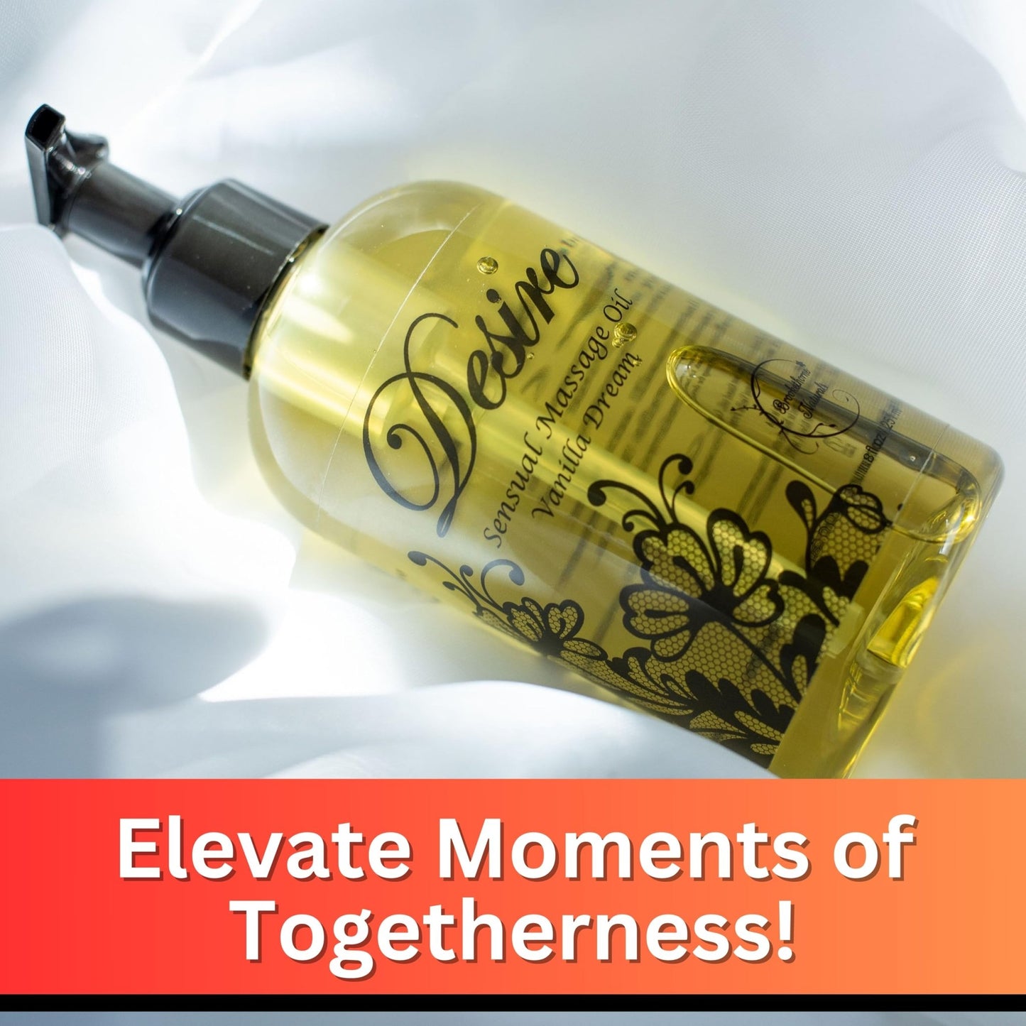 Desire Sensual Massage Oil for Date Night | Best Massage Oil for Couples | Valentines Day Gifts for her | All Natural with Sweet Almond, Grapeseed & Jojoba for Smooth Glide 8oz - Vixen | Nova Network