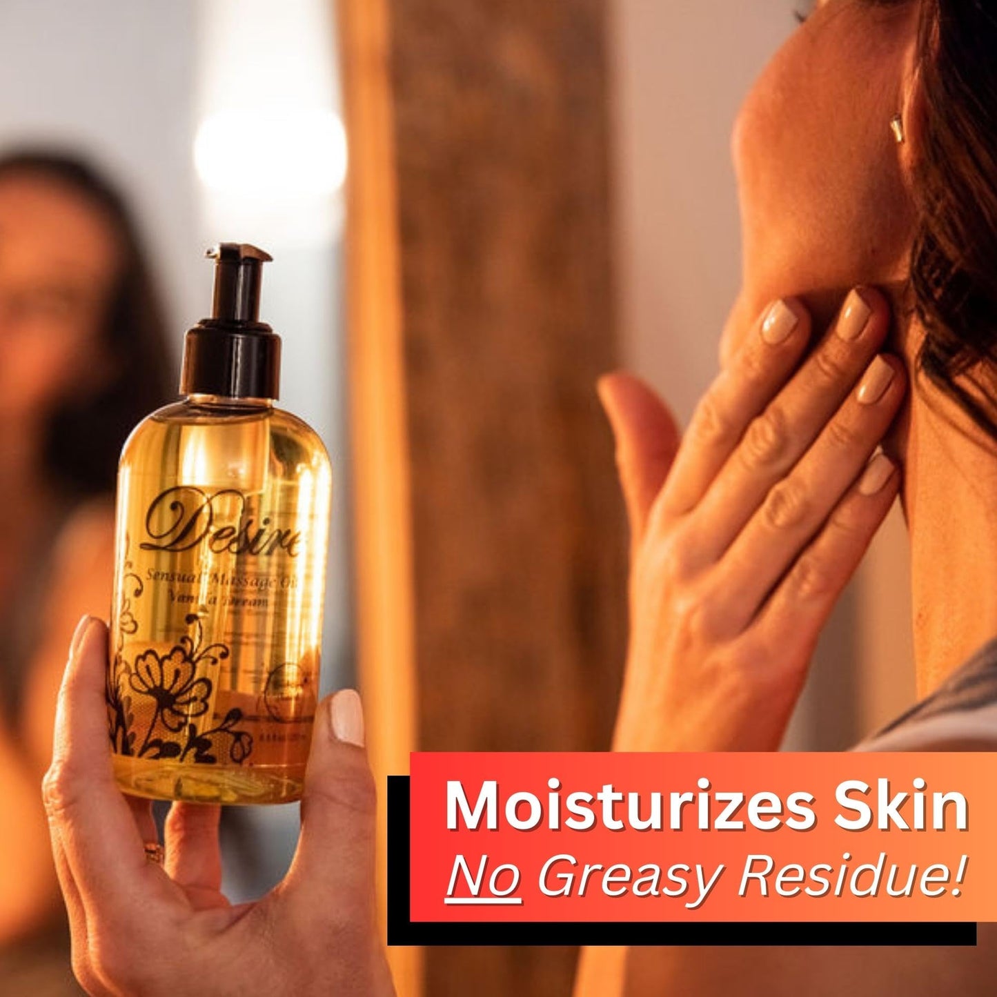 Desire Sensual Massage Oil for Date Night | Best Massage Oil for Couples | Valentines Day Gifts for her | All Natural with Sweet Almond, Grapeseed & Jojoba for Smooth Glide 8oz - Vixen | Nova Network