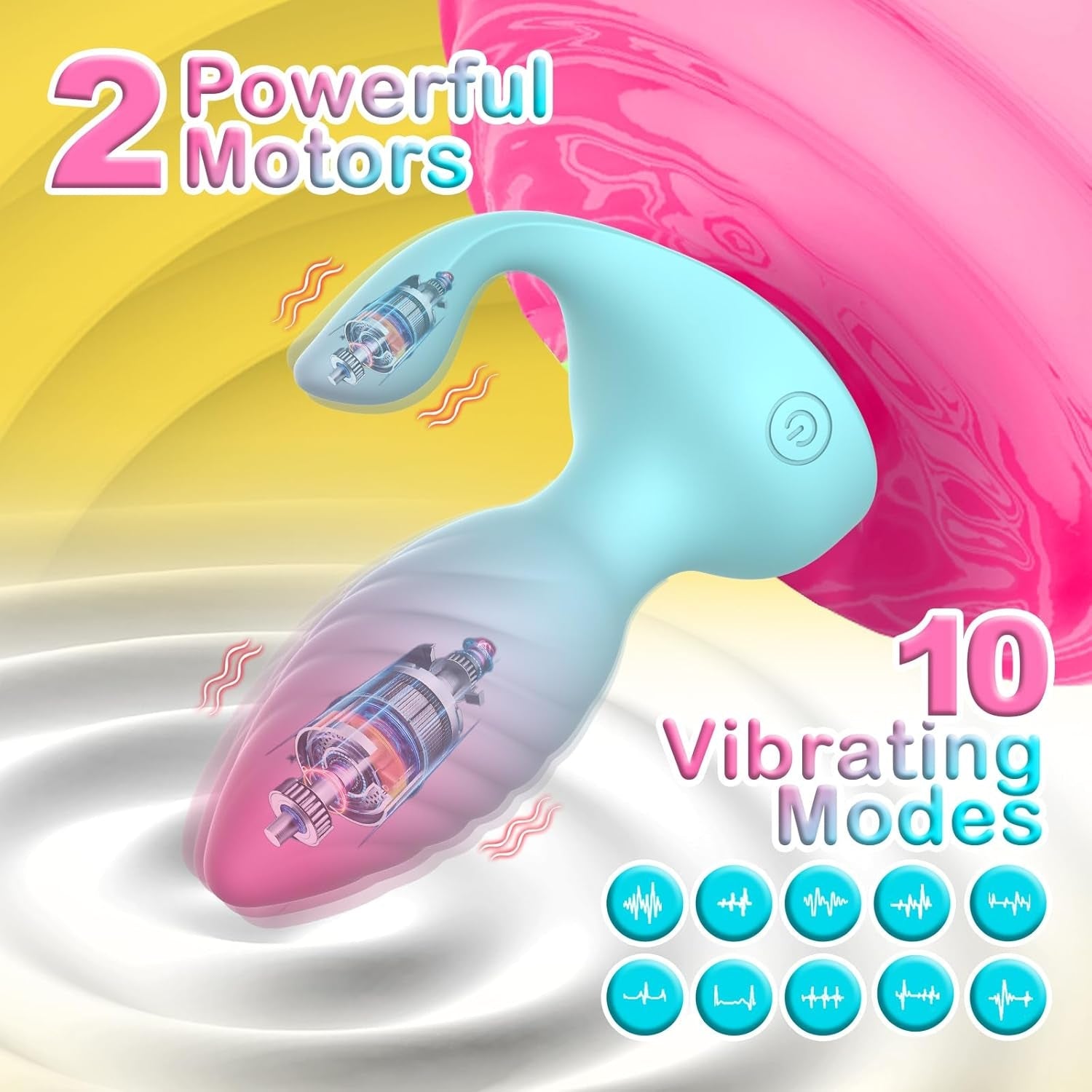 DiamondCurve Remote Anal Plug Vibrator with Dual Motors - Vixen | Nova Network