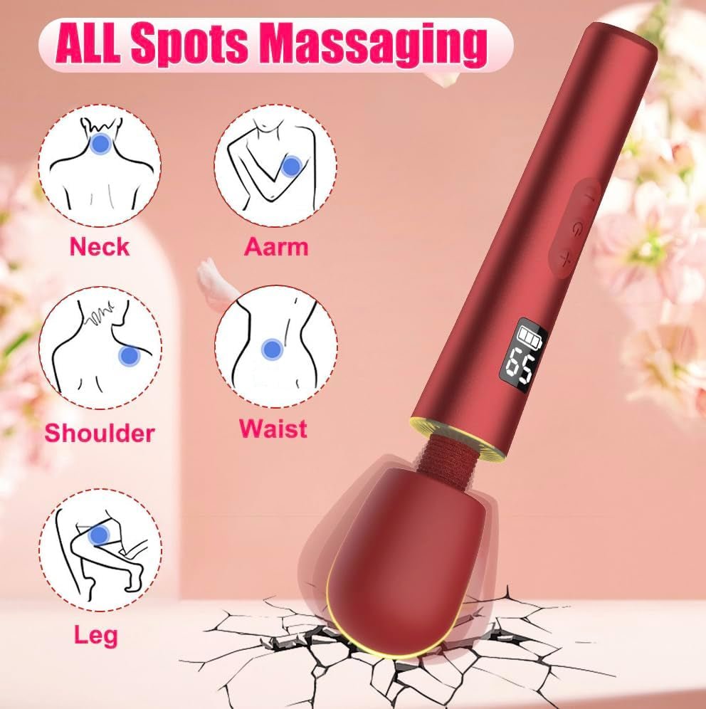 DigitGlow Premium Wand Vibrator, 9 Modes - Vixen | Nova Network