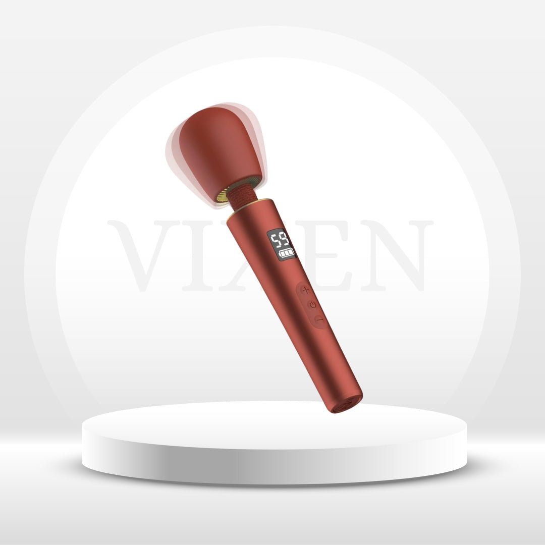 DigitGlow Premium Wand Vibrator, 9 Modes - Vixen | Nova Network