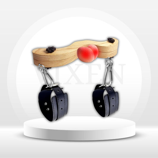 DomKneel CBT Testicle Crusher with Ankle Cuffs - Vixen | Nova Network