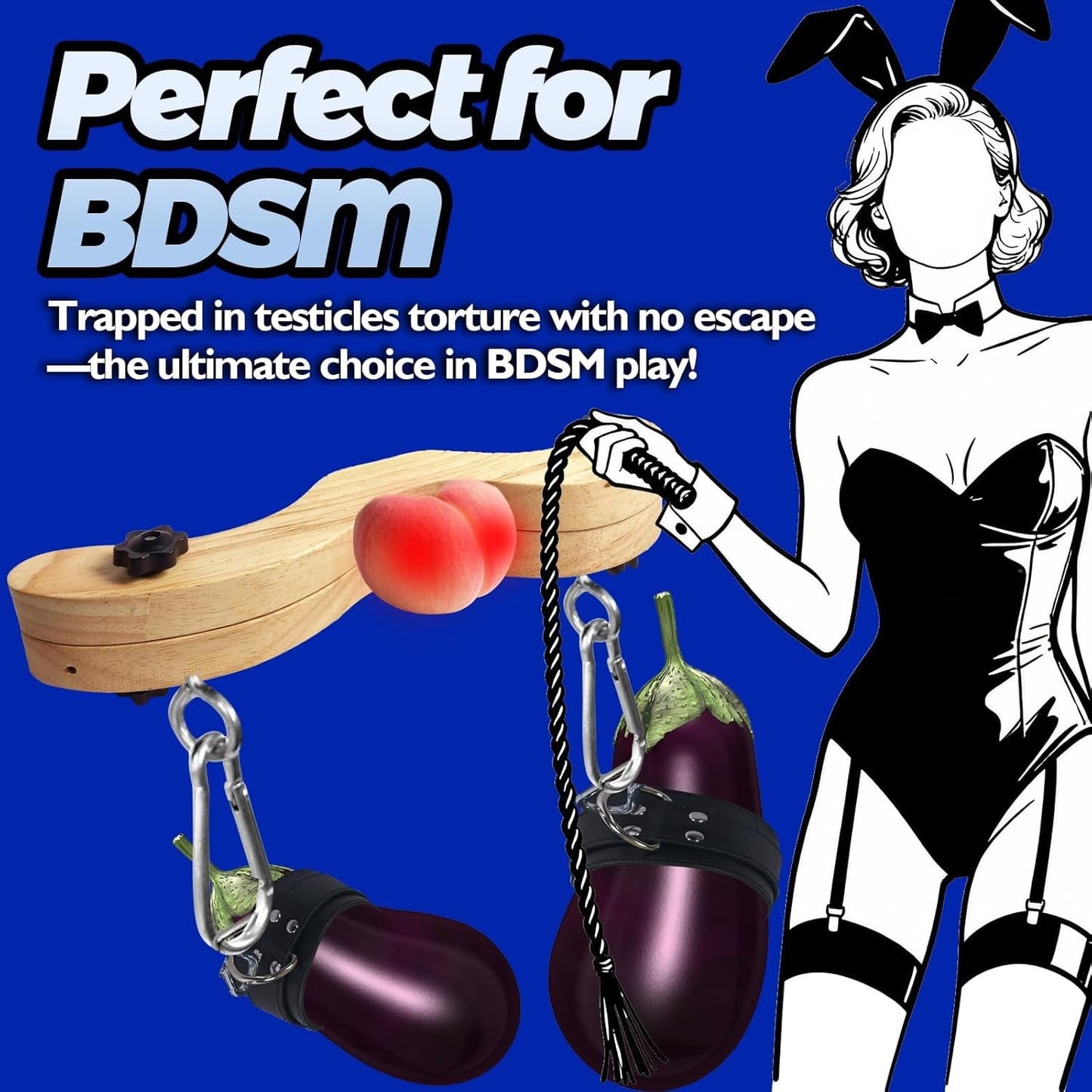 DomKneel CBT Testicle Crusher with Ankle Cuffs - Vixen | Nova Network