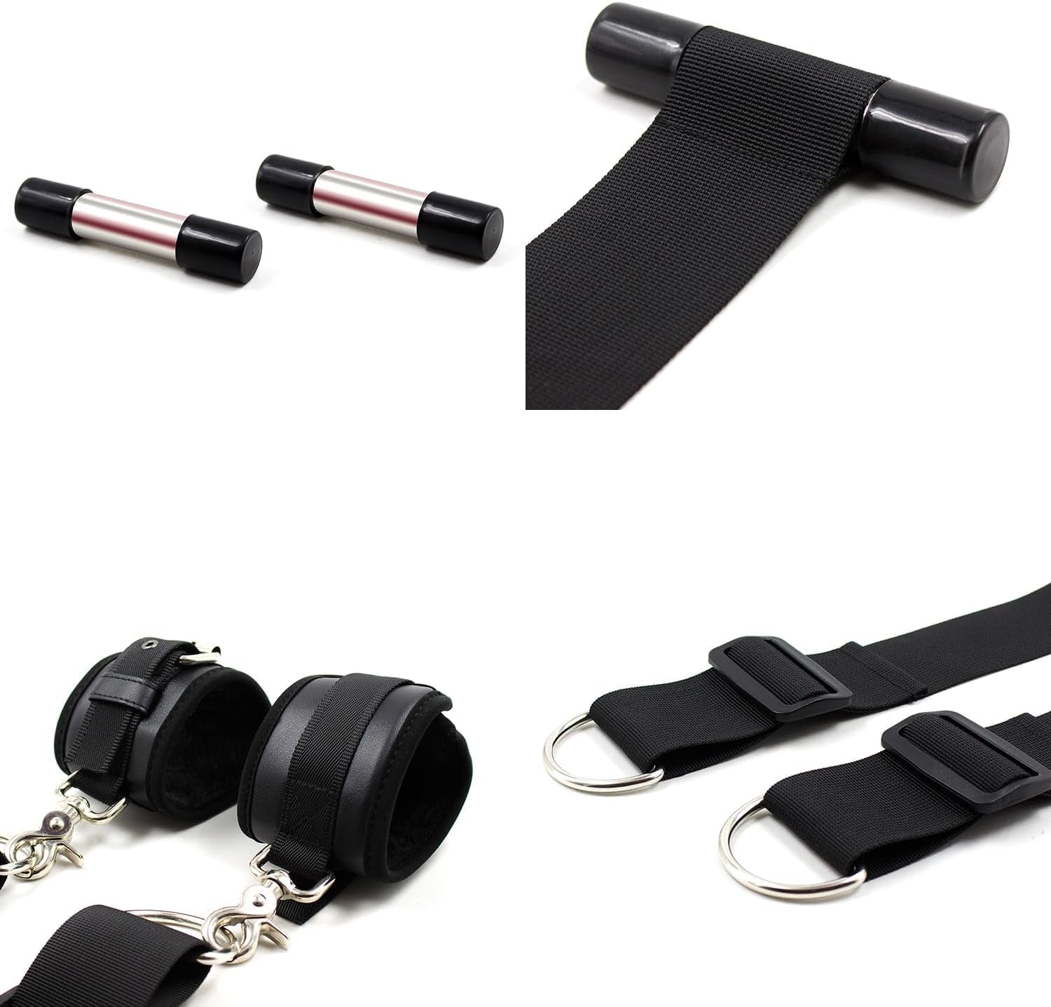 DoorwayDesire Over-the-Door Bondage Restraints – Plush Wrist Cuffs - Vixen Adult Playroom