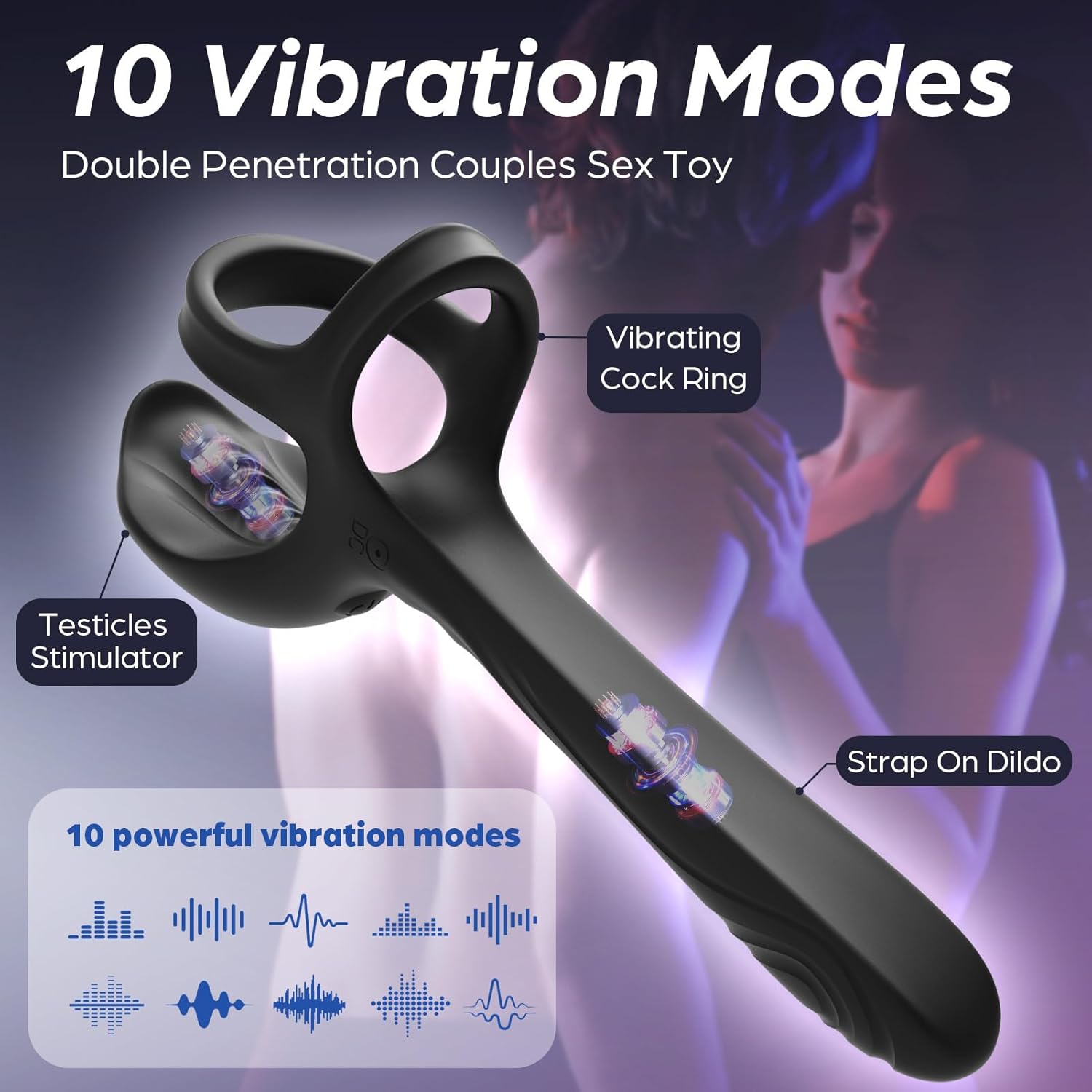 DoubleTrouble Dual Penetration Couples Vibrator - Vixen | Nova Network