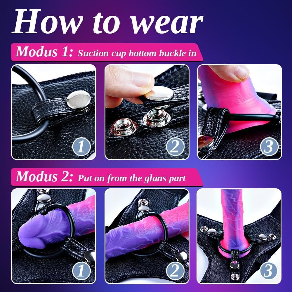 DreamWisp Beginner Fantasy Strap-On | 7" Slim Dildo & Harness - Vixen | Nova Network