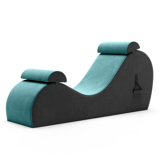 Dual - Handle Adjustable Intimacy Chaise - Blue & Gray - Vixen | Nova Network