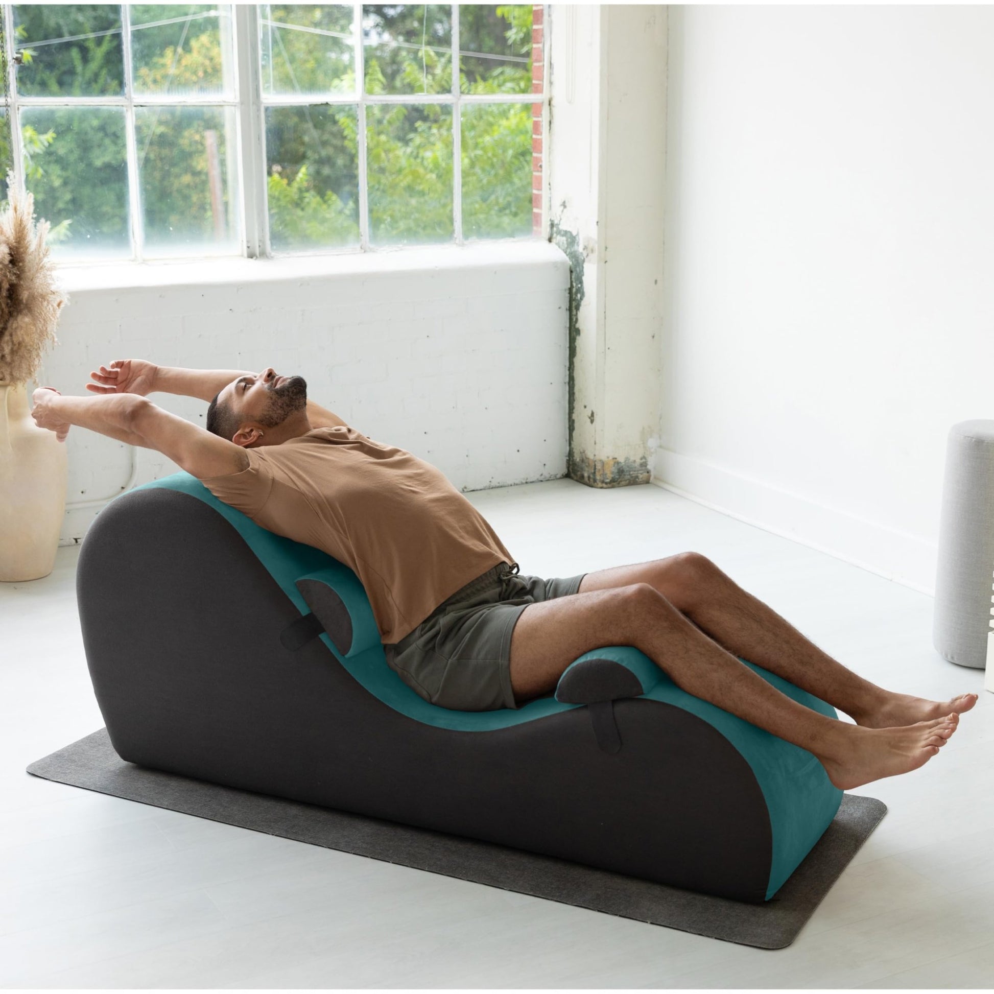 Dual - Handle Adjustable Intimacy Chaise - Blue & Gray - Vixen | Nova Network