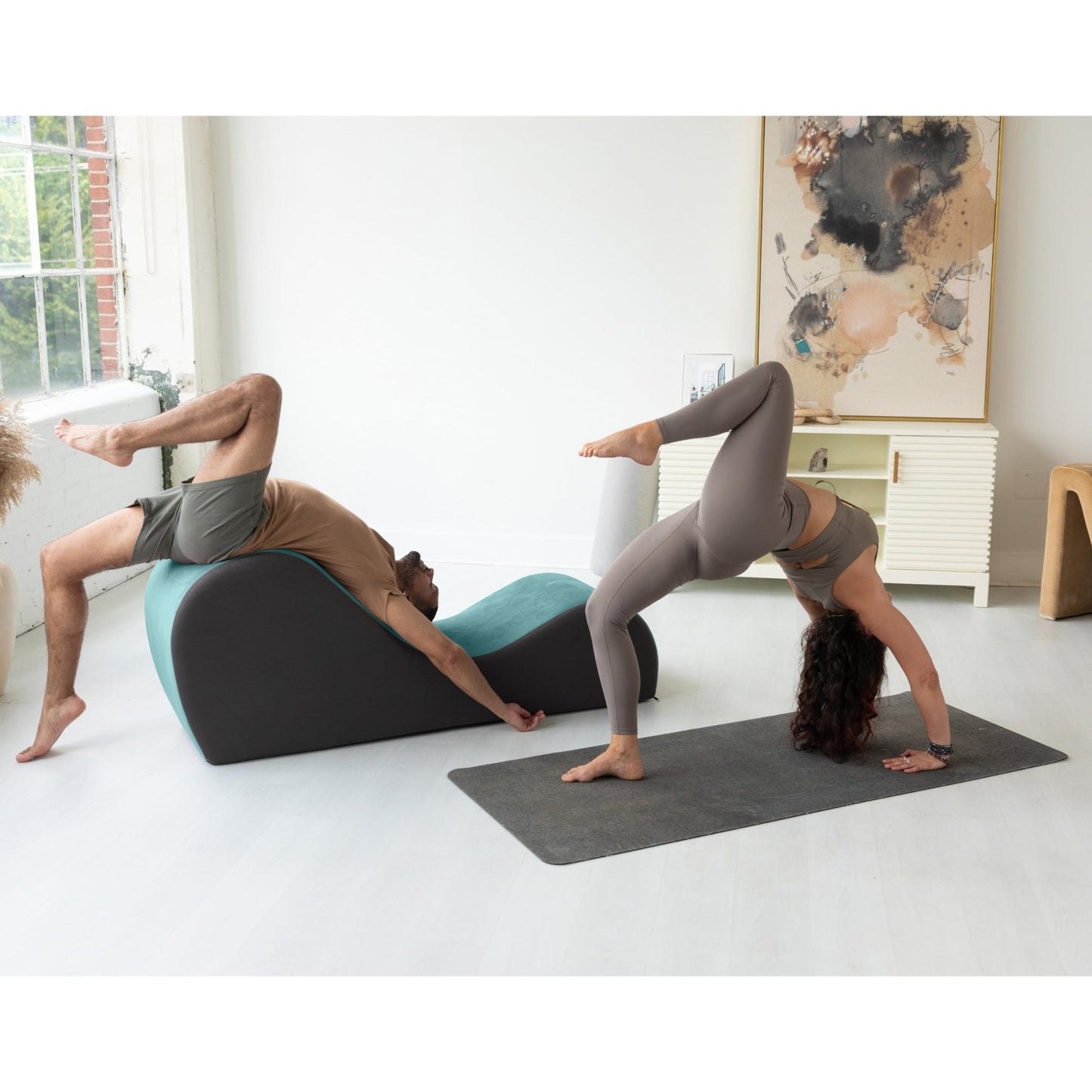 Dual - Handle Adjustable Intimacy Chaise - Blue & Gray - Vixen | Nova Network