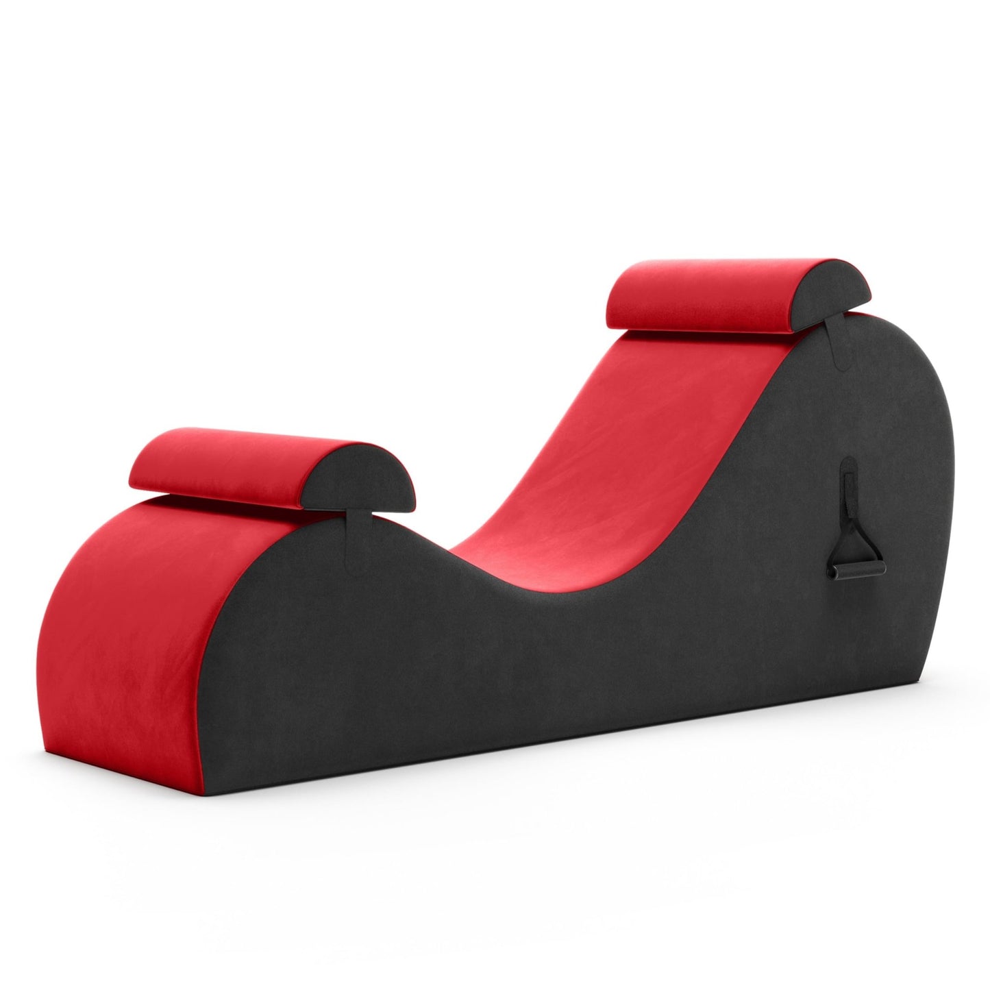 Dual - Handle Adjustable Intimacy Chaise - Red & Gray - Vixen | Nova Network