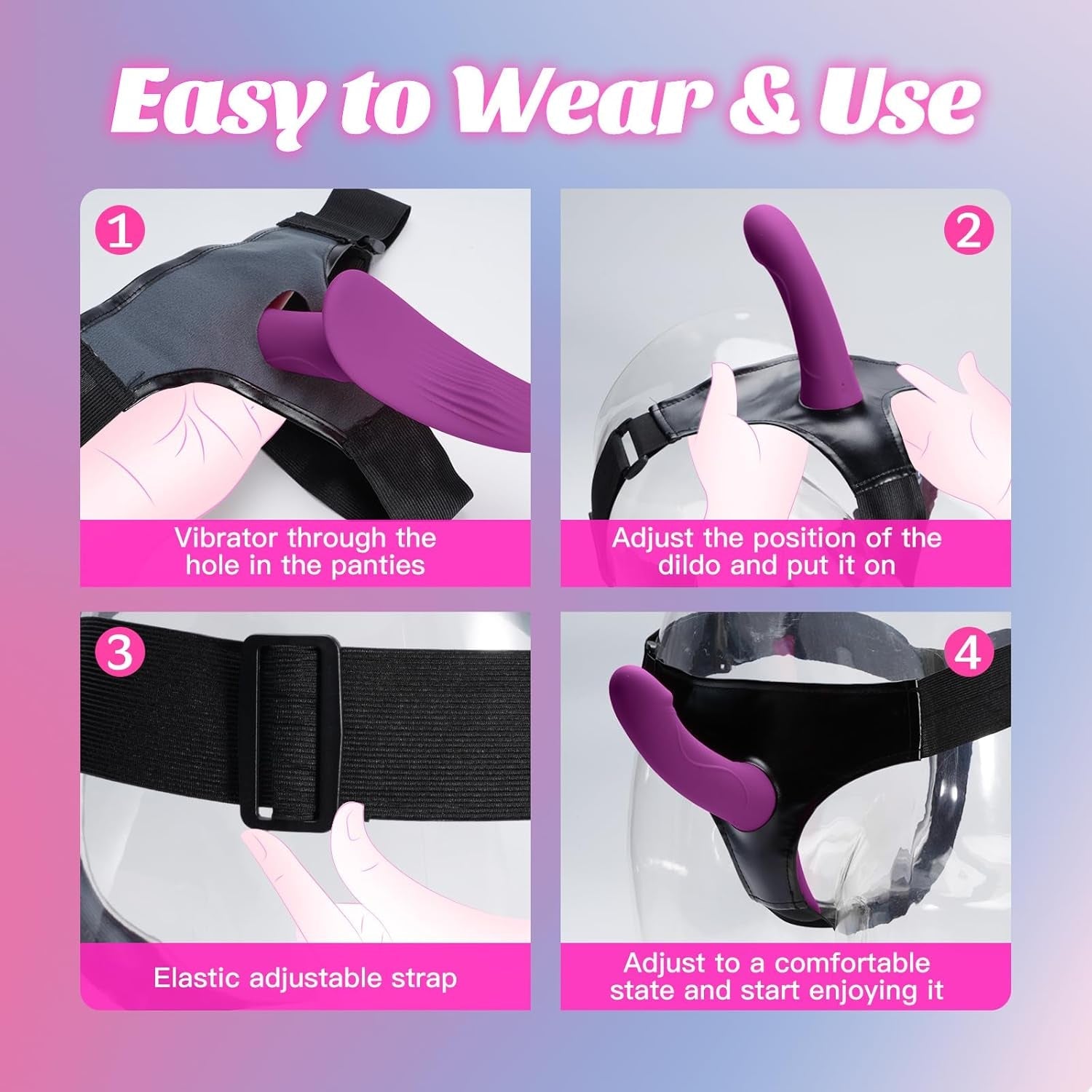DualBliss App-Control Vibrating Strap-On Dildo Harness - Vixen | Nova Network