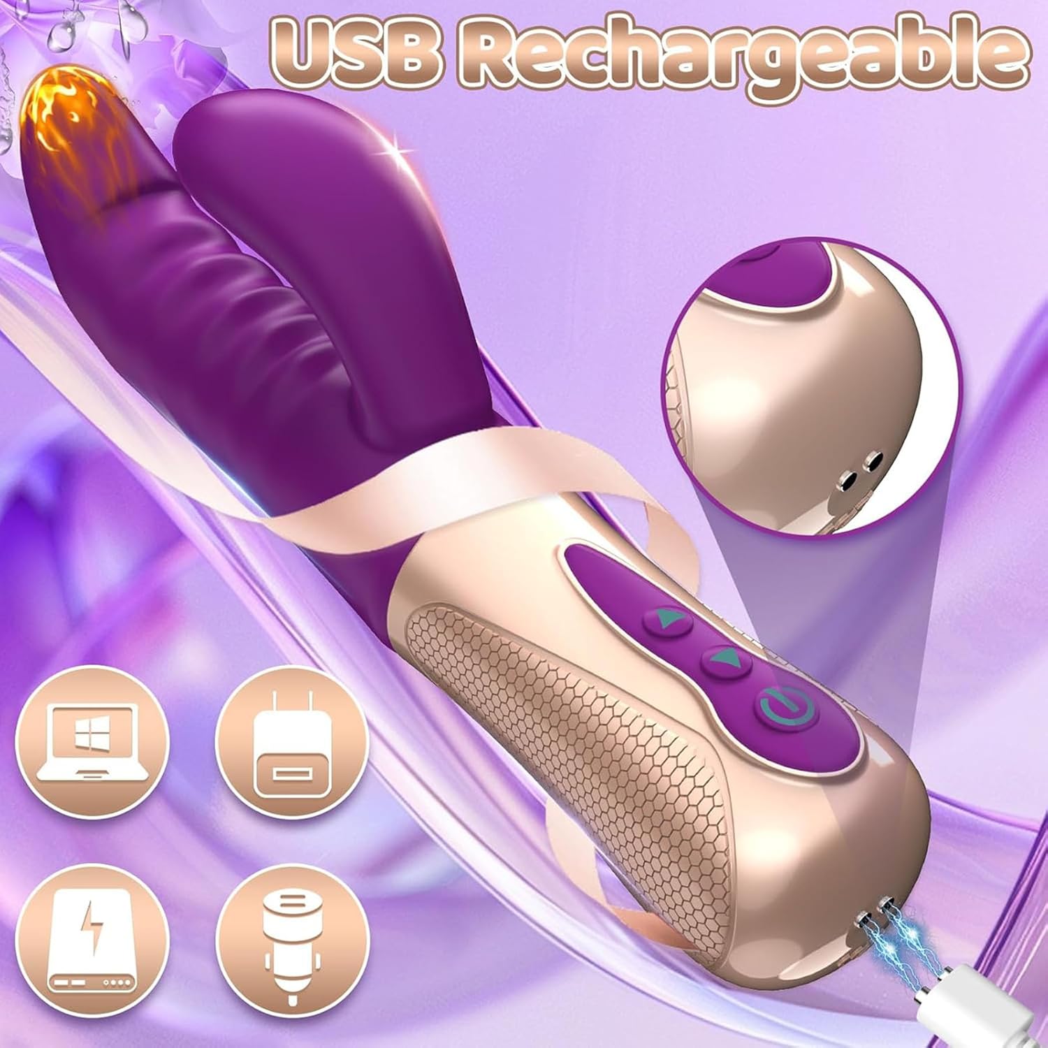 DualBunny G-Spot & Clit Rabbit Vibrator Vixen | Nova Network DualBunny G-Spot & Clit Rabbit Vibrator Vixen | Nova Network