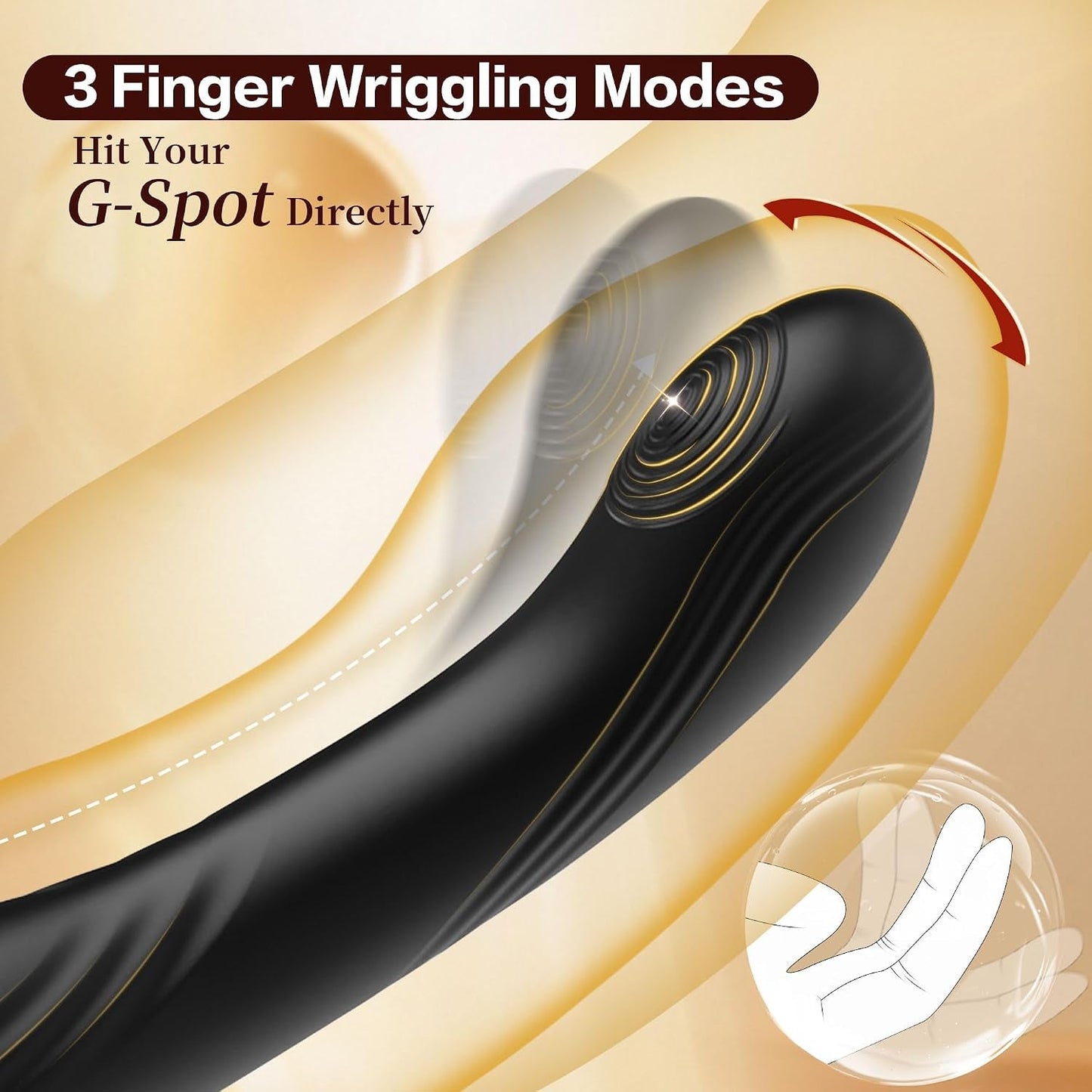 DualCrest Dual-Headed G-Spot Wand – 10 Vibrating & 3 Wiggling Modes - Vixen Adult Playroom