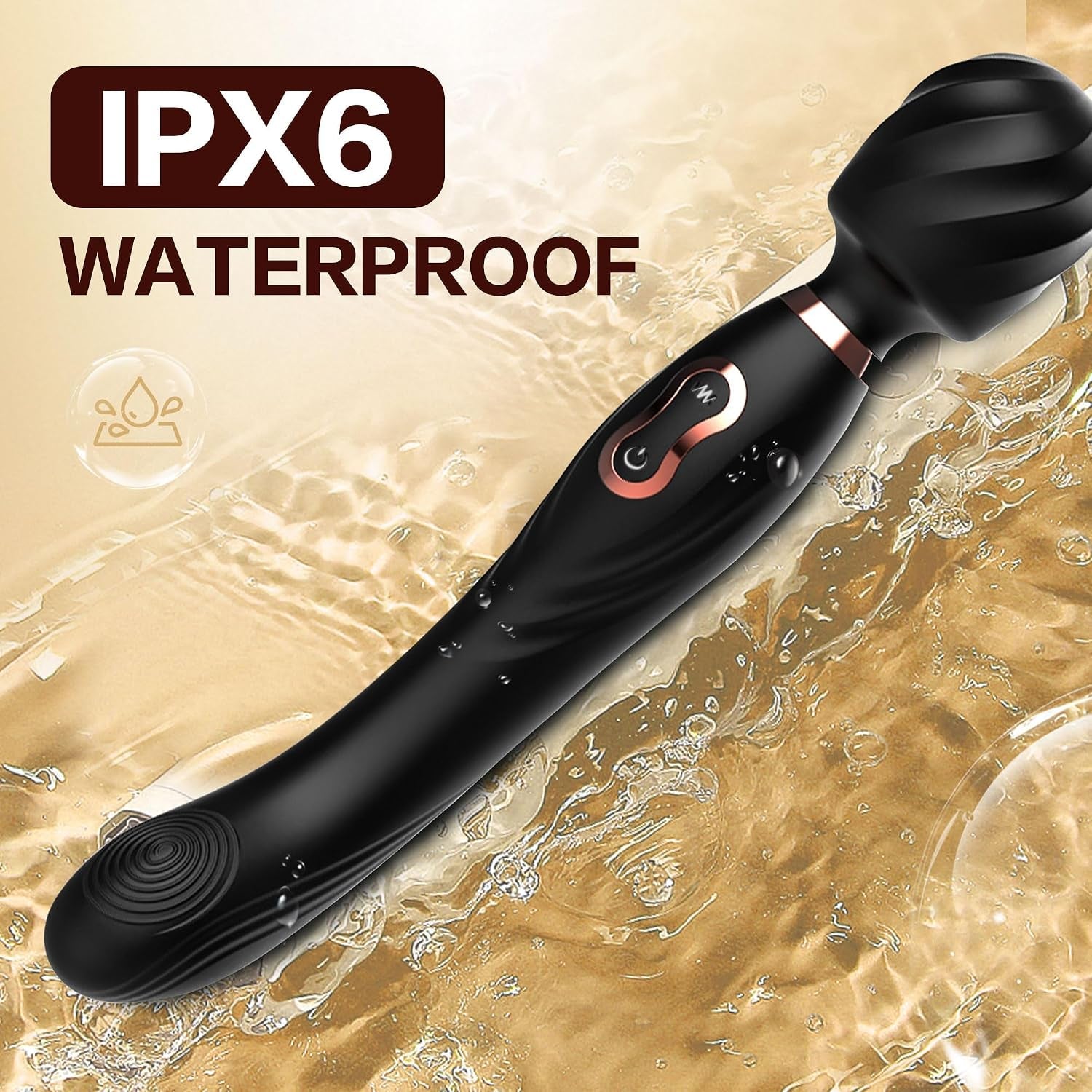 DualCrest Dual-Headed G-Spot Wand – 10 Vibrating & 3 Wiggling Modes - Vixen Adult Playroom