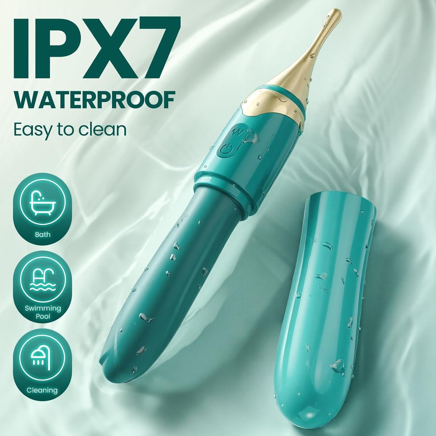 DualCrown 5-in-1 Precision Wand Vibrator – Dual-Ended, 10 Modes - Vixen Adult Playroom