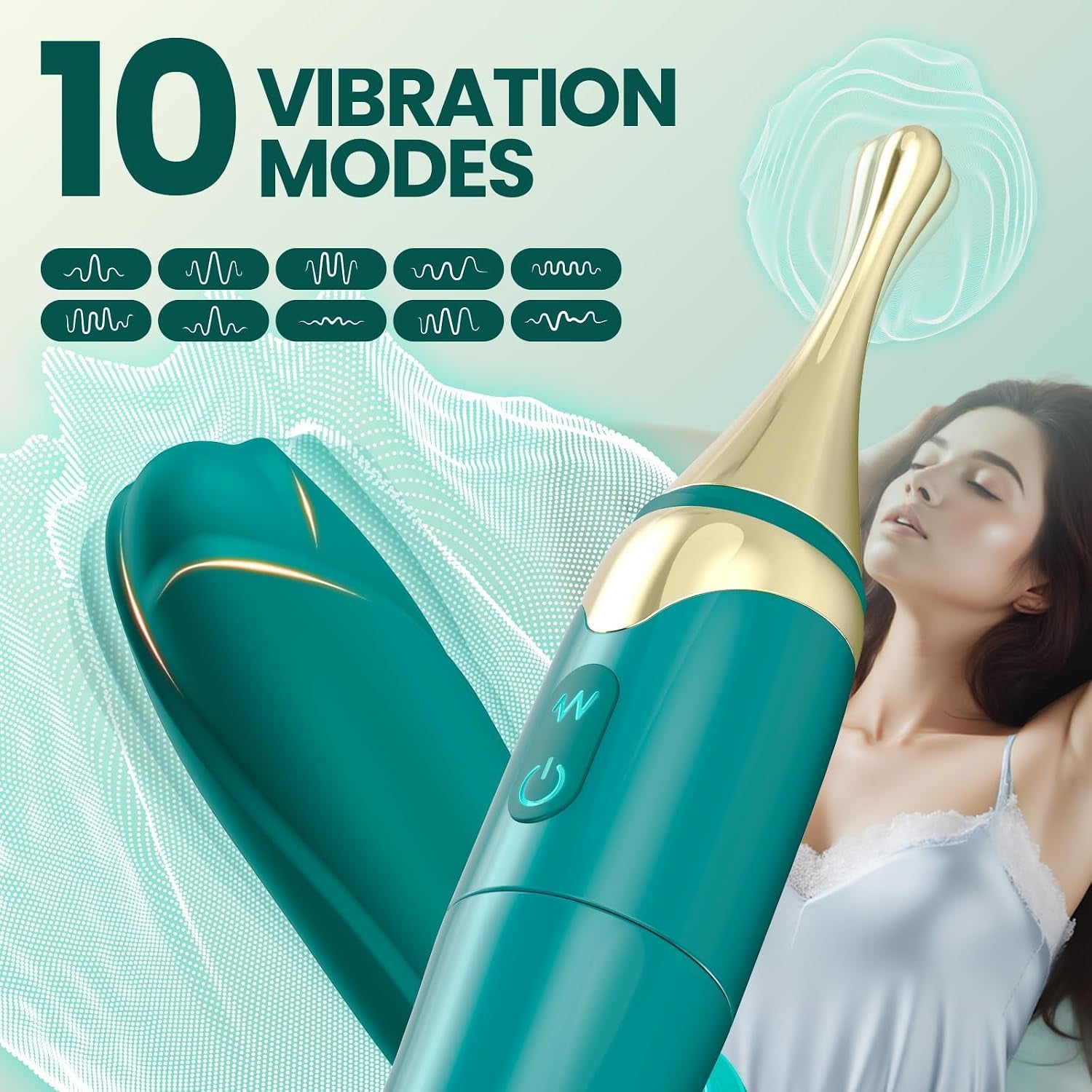 DualCrown 5-in-1 Precision Wand Vibrator – Dual-Ended, 10 Modes - Vixen Adult Playroom