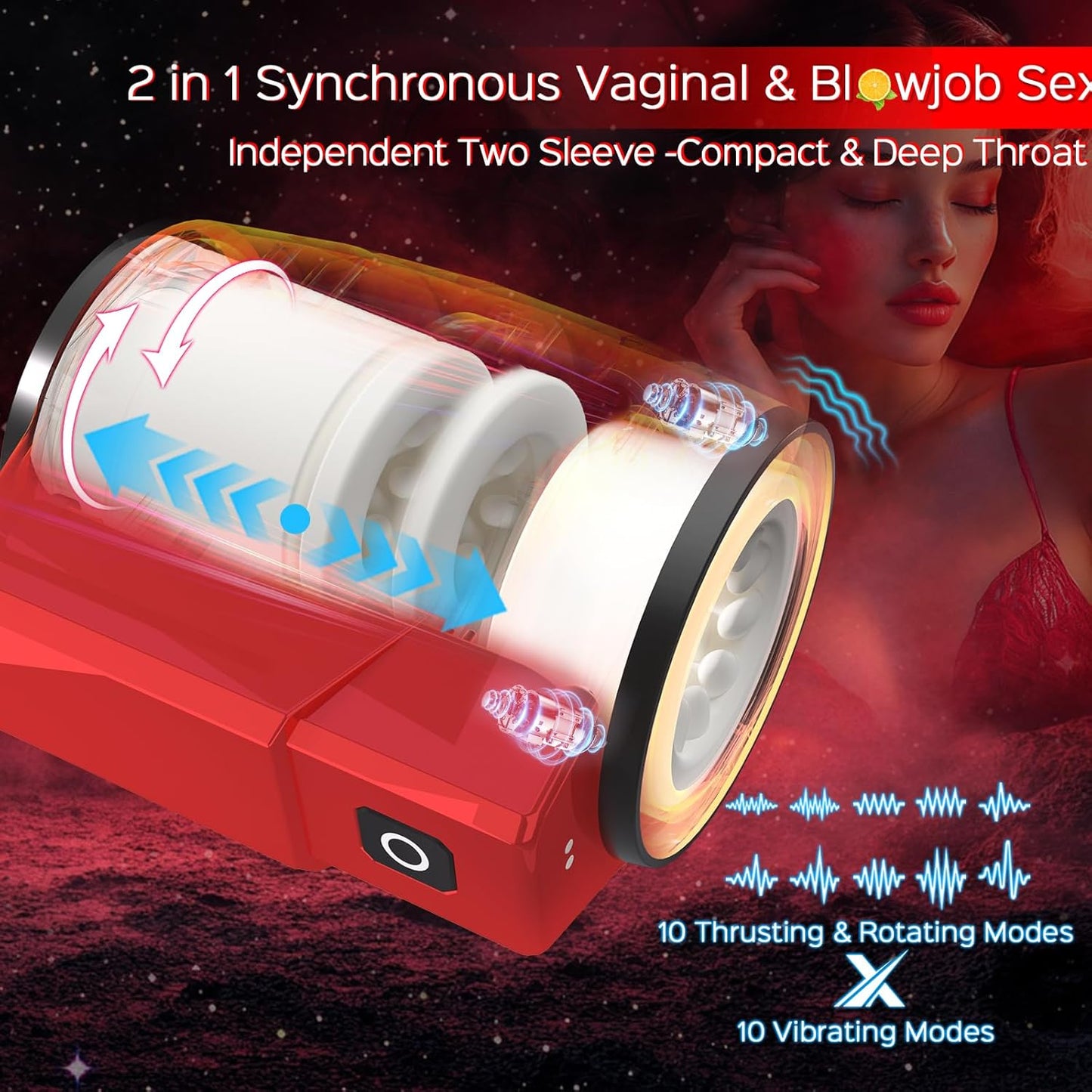 DualDrive Thrust & Vibe Stroker - Vixen | Nova Network