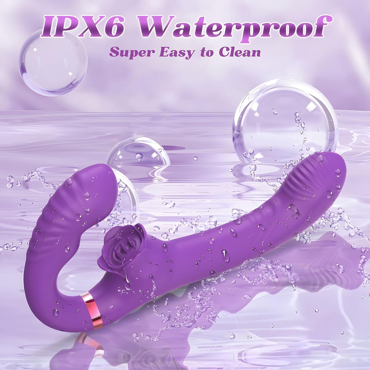 DualKiss Strapless Strap - On G - Spot Dildo Vibrato - Vixen | Nova Network