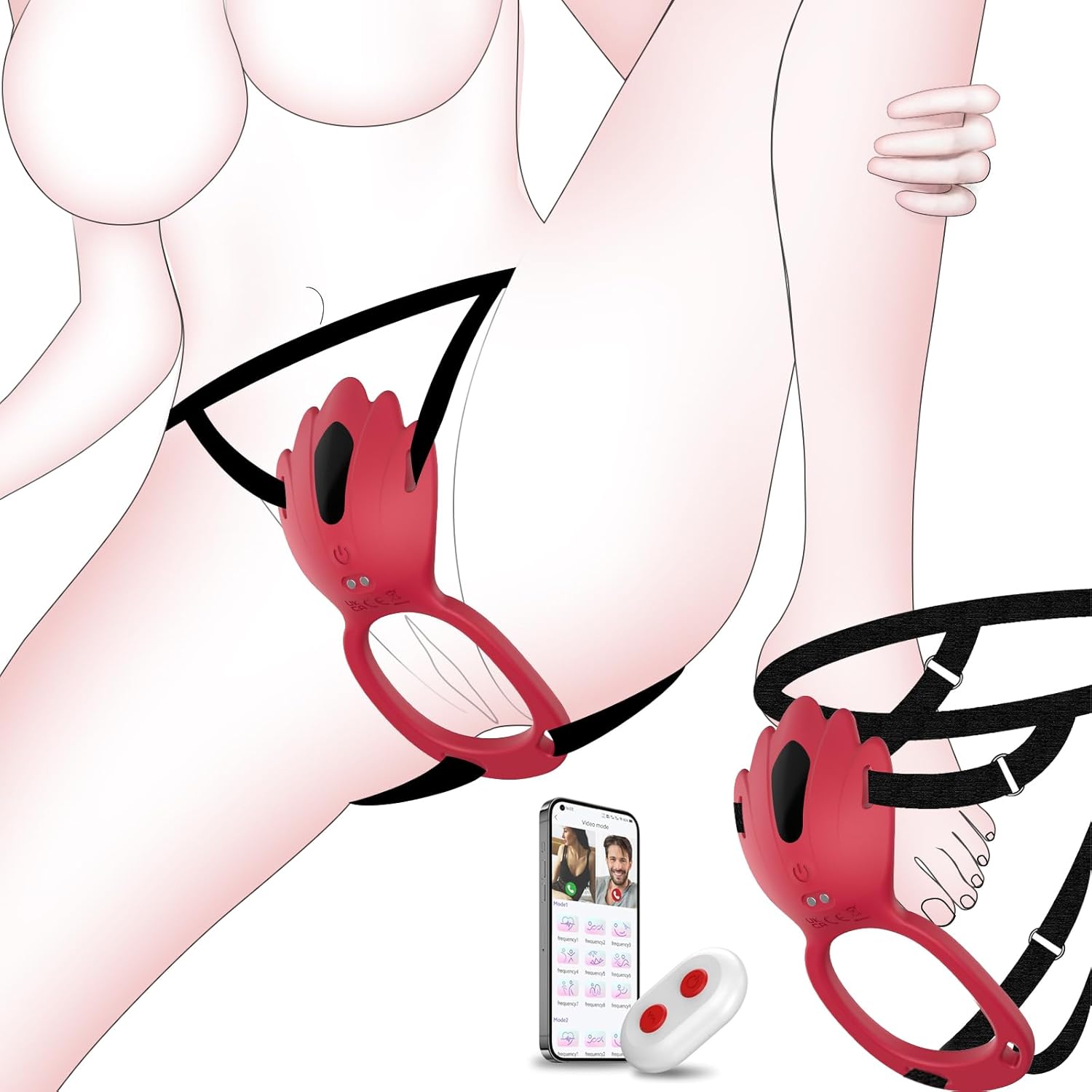 Wearable Couple Vibrator with APP Control Vixen | Nova Network Wearable Couple Vibrator with APP Control Vixen | Nova Network