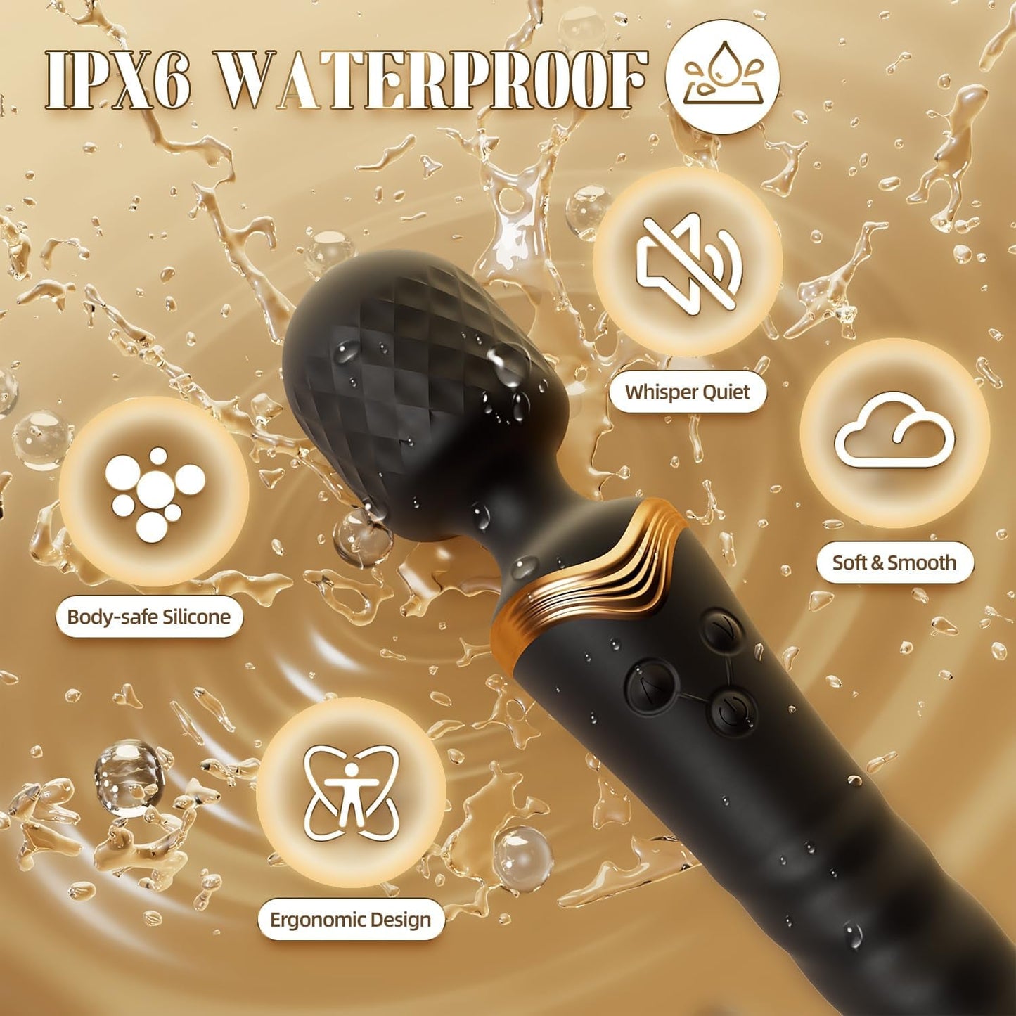 DualRush Dual Motor Sex Wand Dildo Vibrator - Vixen | Nova Network