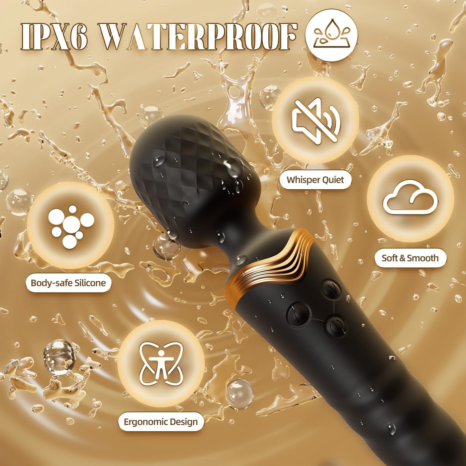 DualRush Dual Motor Sex Wand Dildo Vibrator - Vixen | Nova Network
