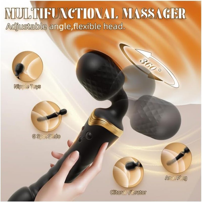 DualRush Dual Motor Sex Wand Dildo Vibrator - Vixen | Nova Network
