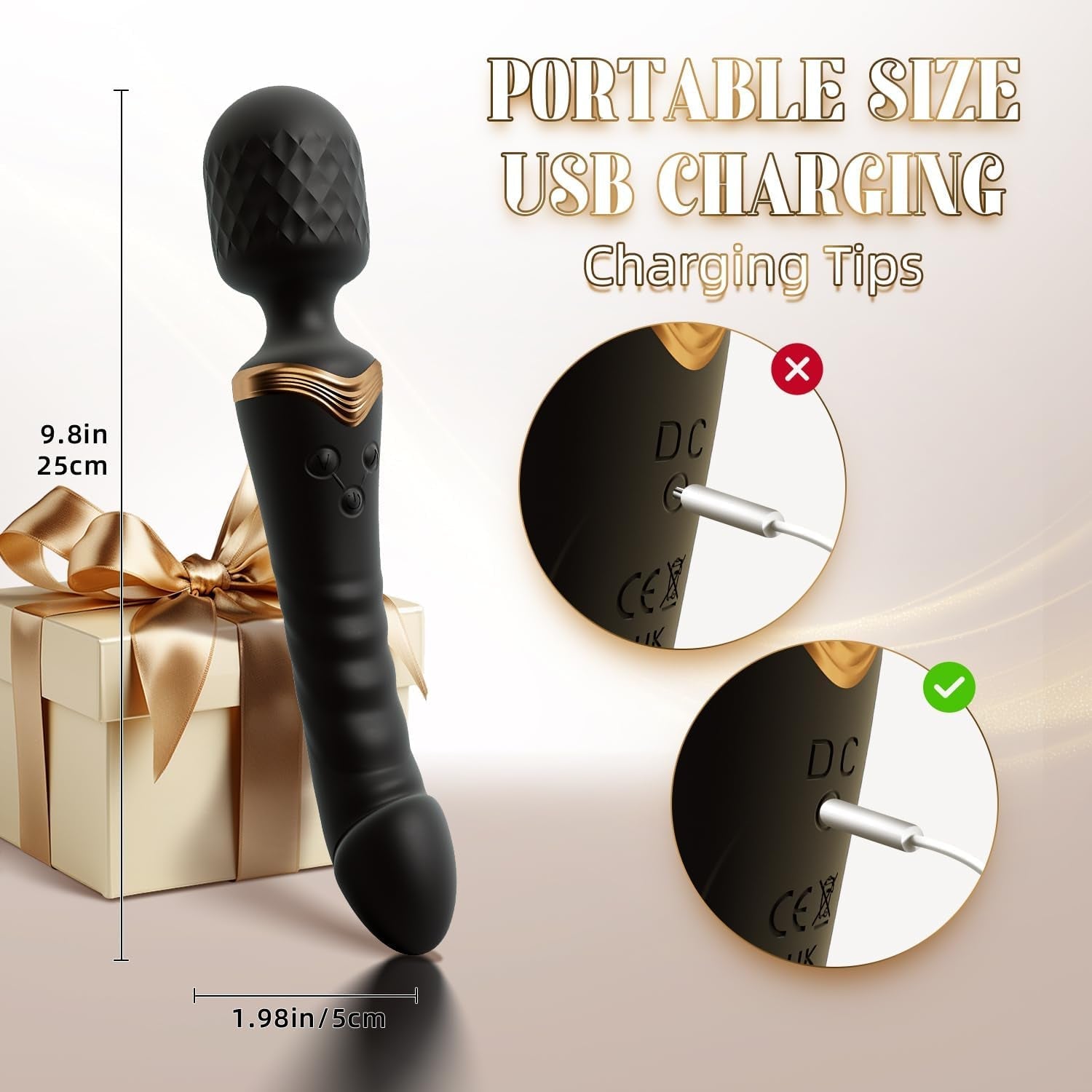 DualRush Dual Motor Sex Wand Dildo Vibrator - Vixen | Nova Network