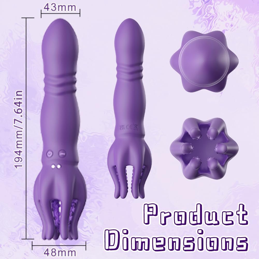 DualSense 2-in-1 Thrusting Dildo & Glans Trainer – 3 Thrust, 6 Vibe - Vixen Adult Playroom