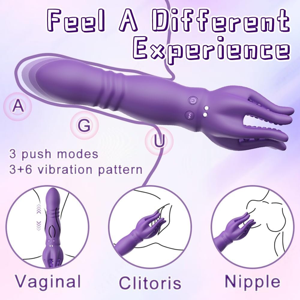 DualSense 2-in-1 Thrusting Dildo & Glans Trainer – 3 Thrust, 6 Vibe - Vixen Adult Playroom