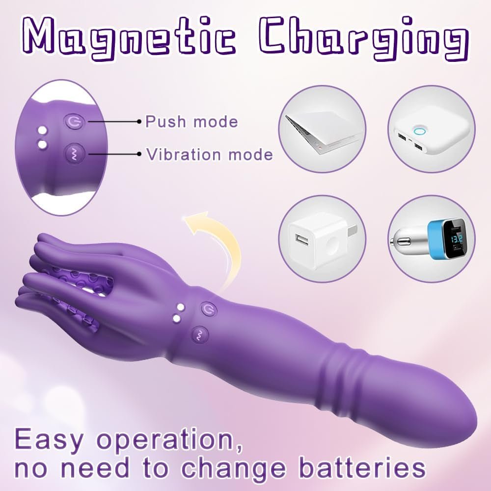 DualSense 2-in-1 Thrusting Dildo & Glans Trainer – 3 Thrust, 6 Vibe - Vixen Adult Playroom