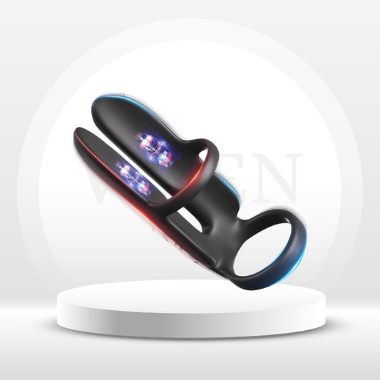 DualThrill Delay Vibrating Penis Ring - Vixen | Nova Network