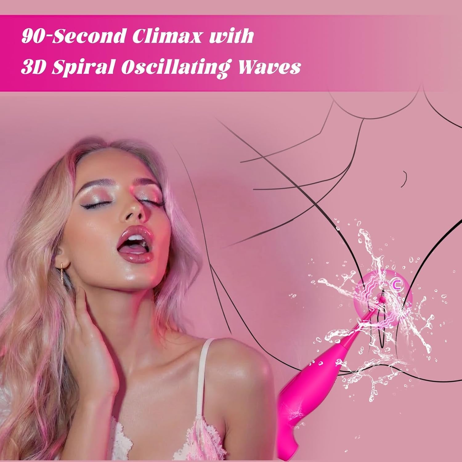 DuetWave 2-in-1 Clit Sucker & Precision Vibrator – App Control, 20 Modes - Vixen Adult Playroom