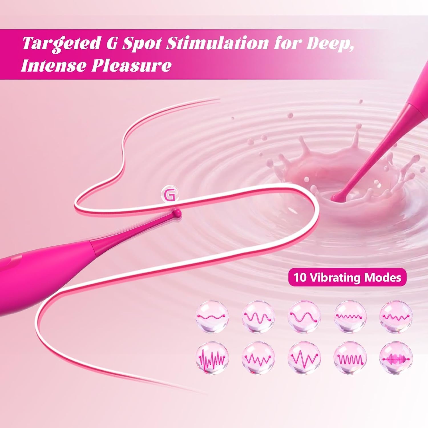 DuetWave 2-in-1 Clit Sucker & Precision Vibrator – App Control, 20 Modes - Vixen Adult Playroom