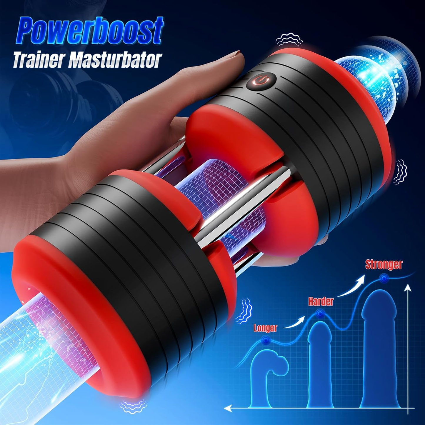 DumbbellRush 10 Mode Male Masturbator Trainer - Vixen | Nova Network