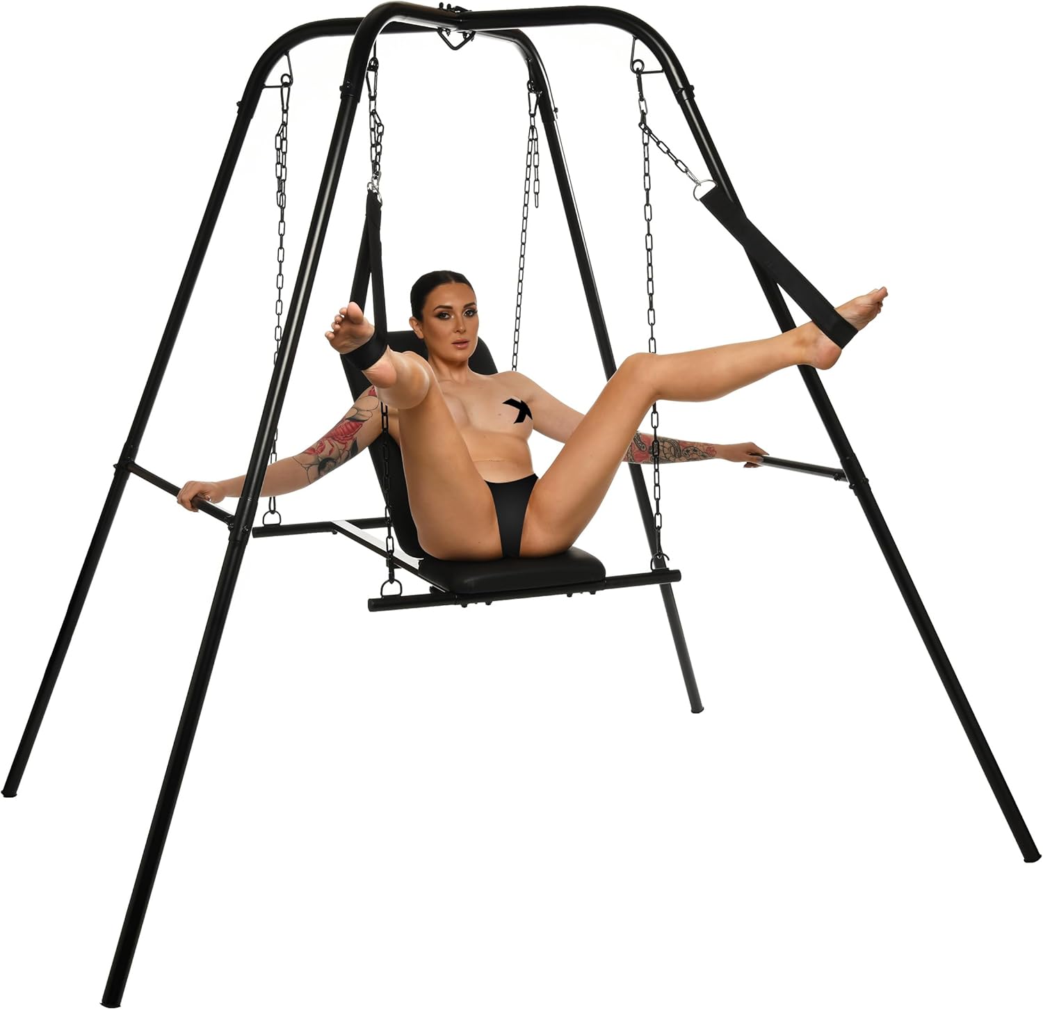 DungeonLuxe Adjustable Sex Swing with Stand Vixen | Nova Network DungeonLuxe Adjustable Sex Swing with Stand Vixen | Nova Network